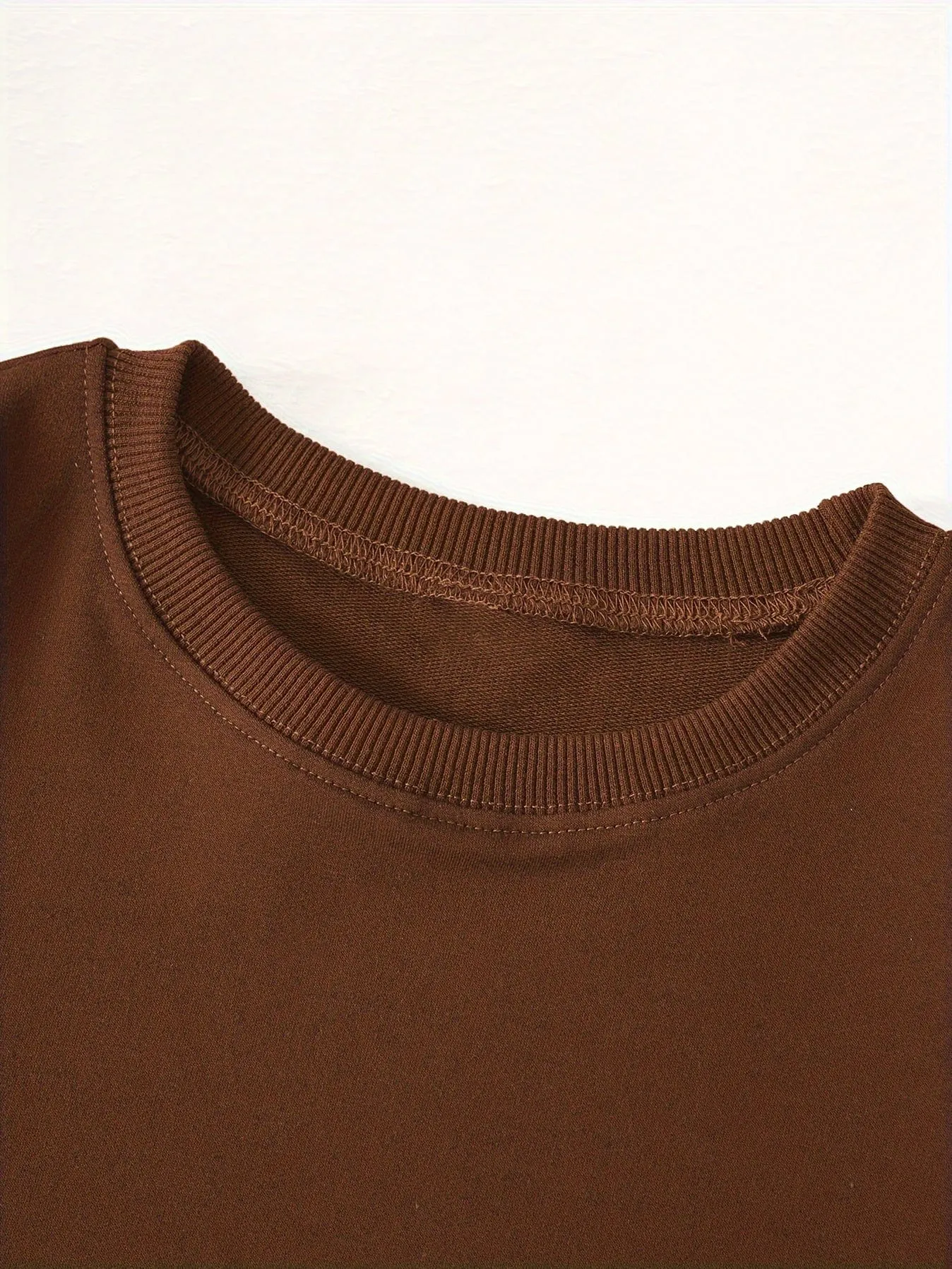 Alphabet Print Casual Crew Neck Long Sleeve Tee