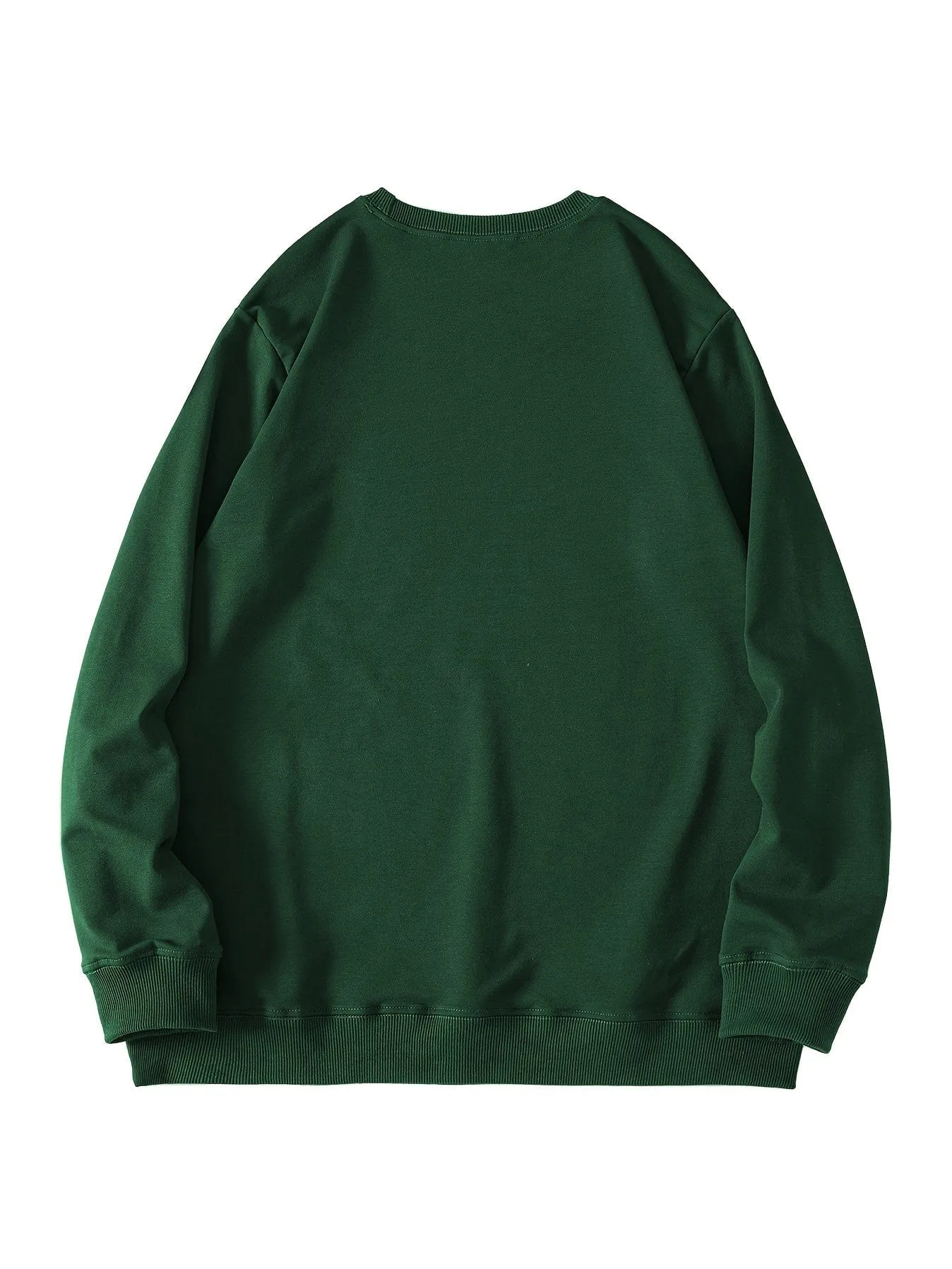 Alphabet Print Casual Crew Neck Long Sleeve Tee