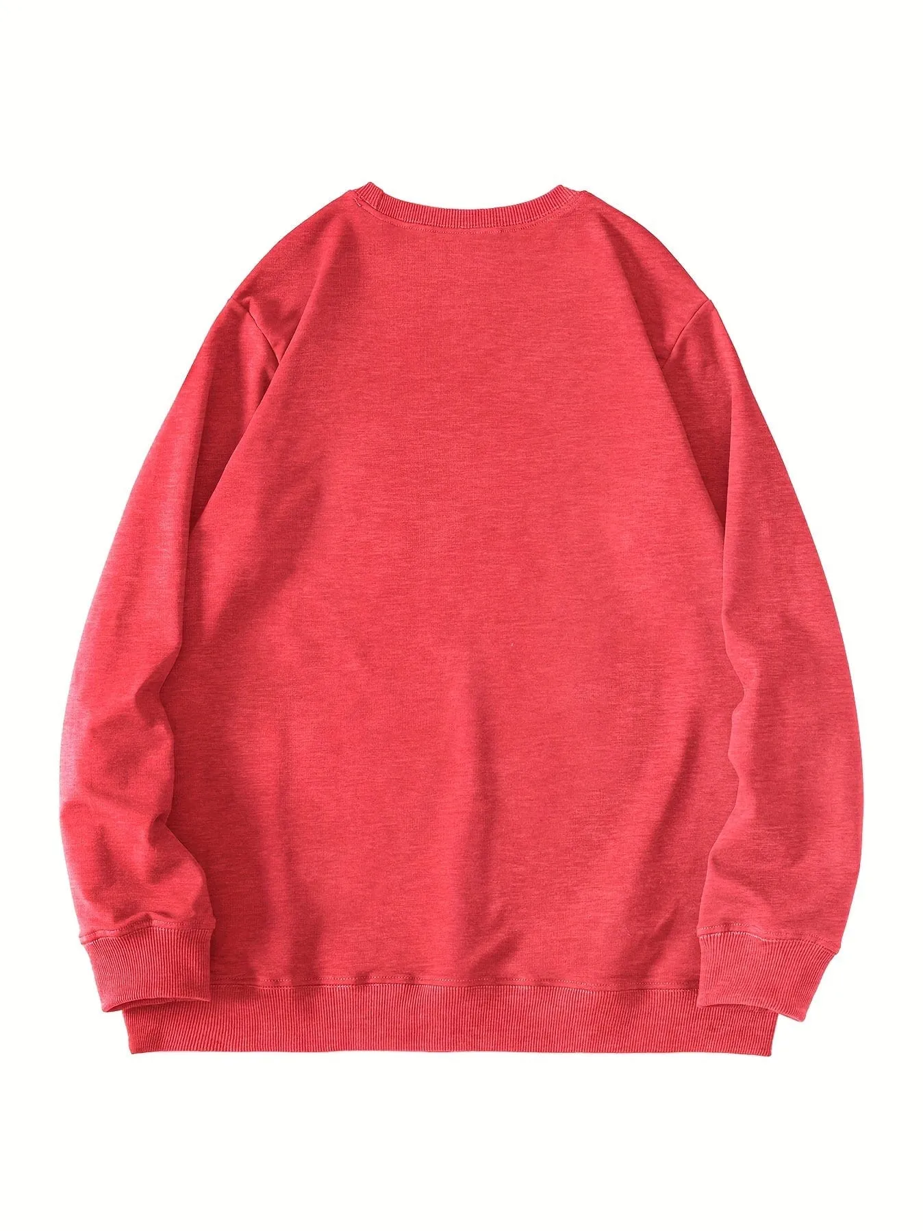 Alphabet Print Casual Crew Neck Long Sleeve Tee