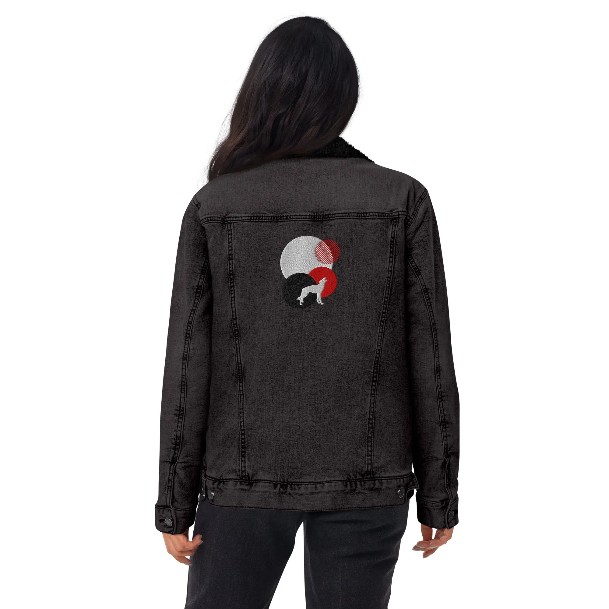 ALWAYS LOOK UP Unisex Denim Sherpa Jacket
