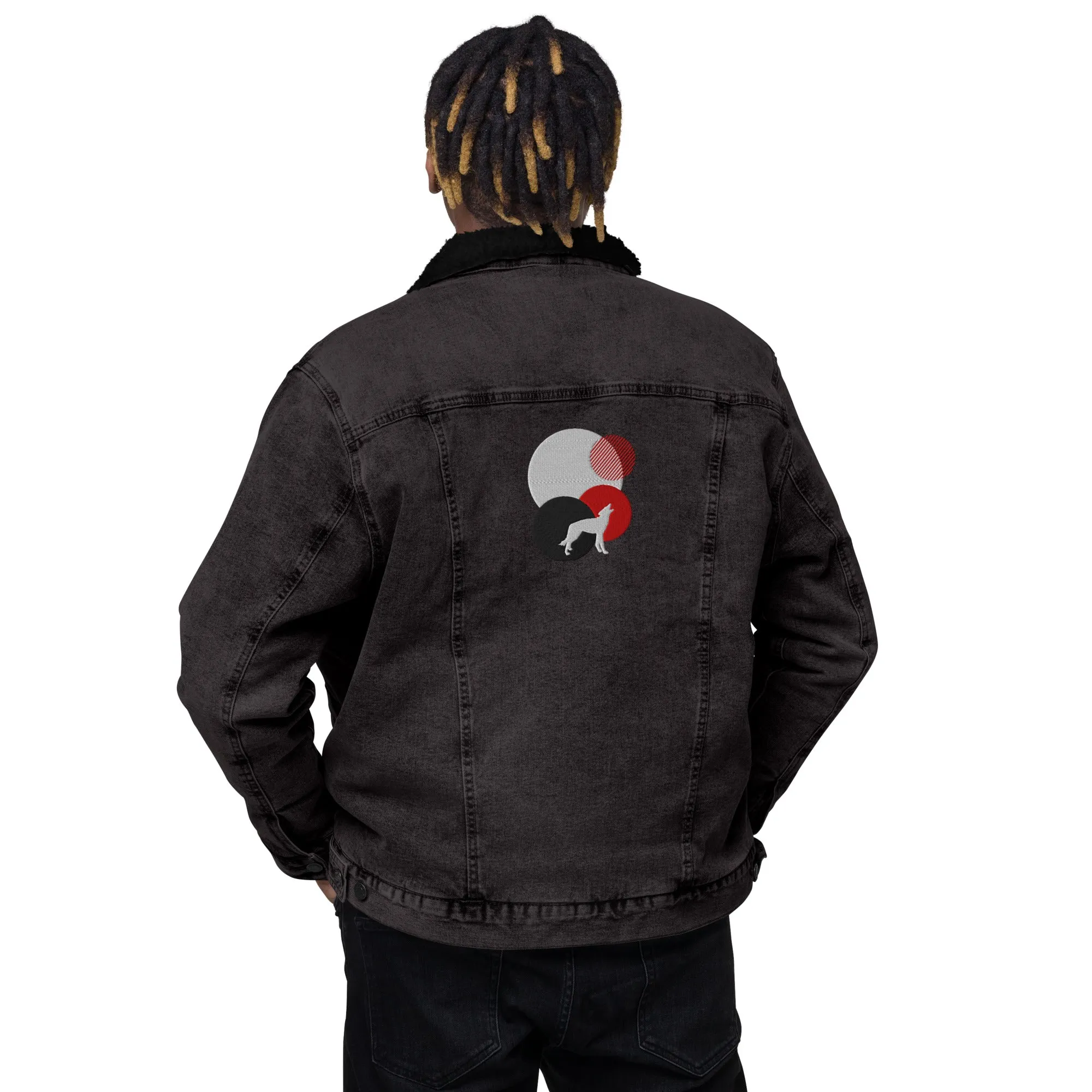 ALWAYS LOOK UP Unisex Denim Sherpa Jacket