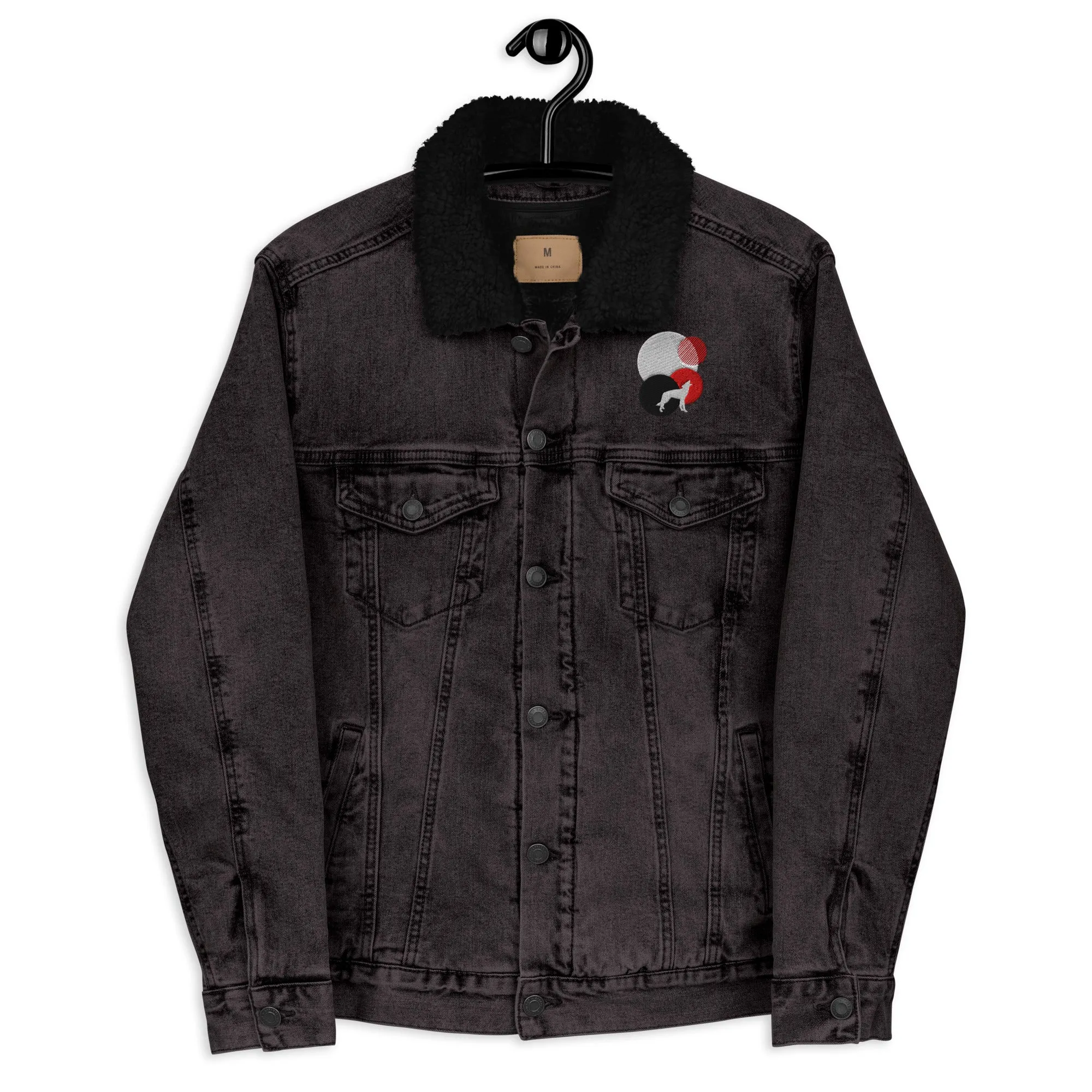 ALWAYS LOOK UP Unisex Denim Sherpa Jacket