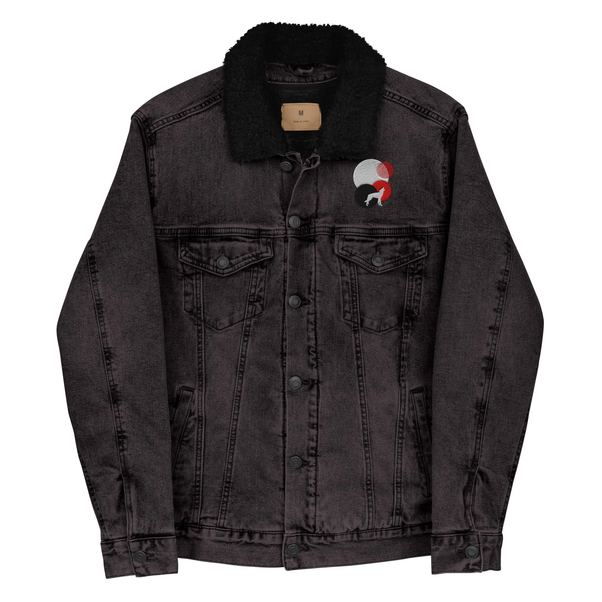 ALWAYS LOOK UP Unisex Denim Sherpa Jacket