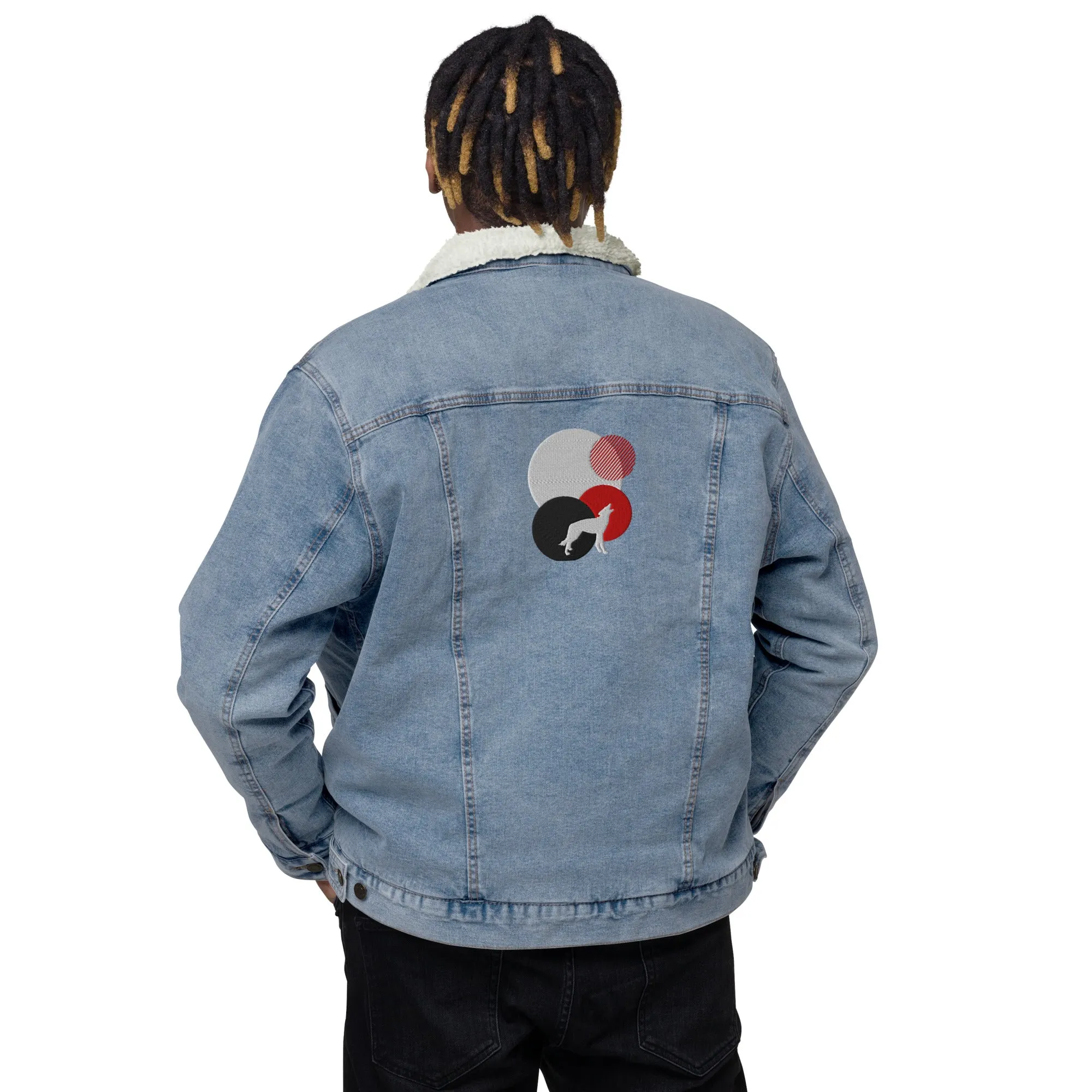 ALWAYS LOOK UP Unisex Denim Sherpa Jacket