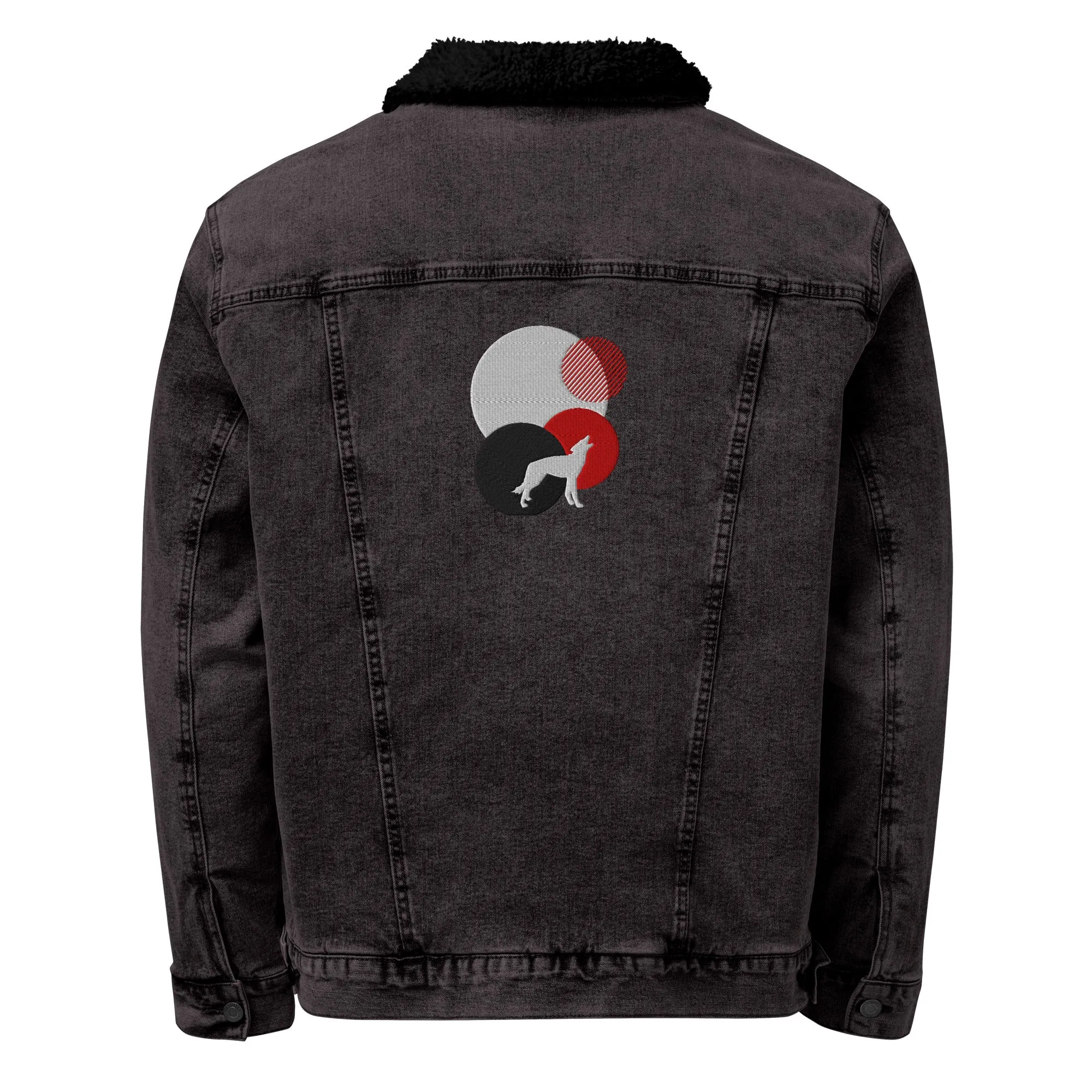 ALWAYS LOOK UP Unisex Denim Sherpa Jacket