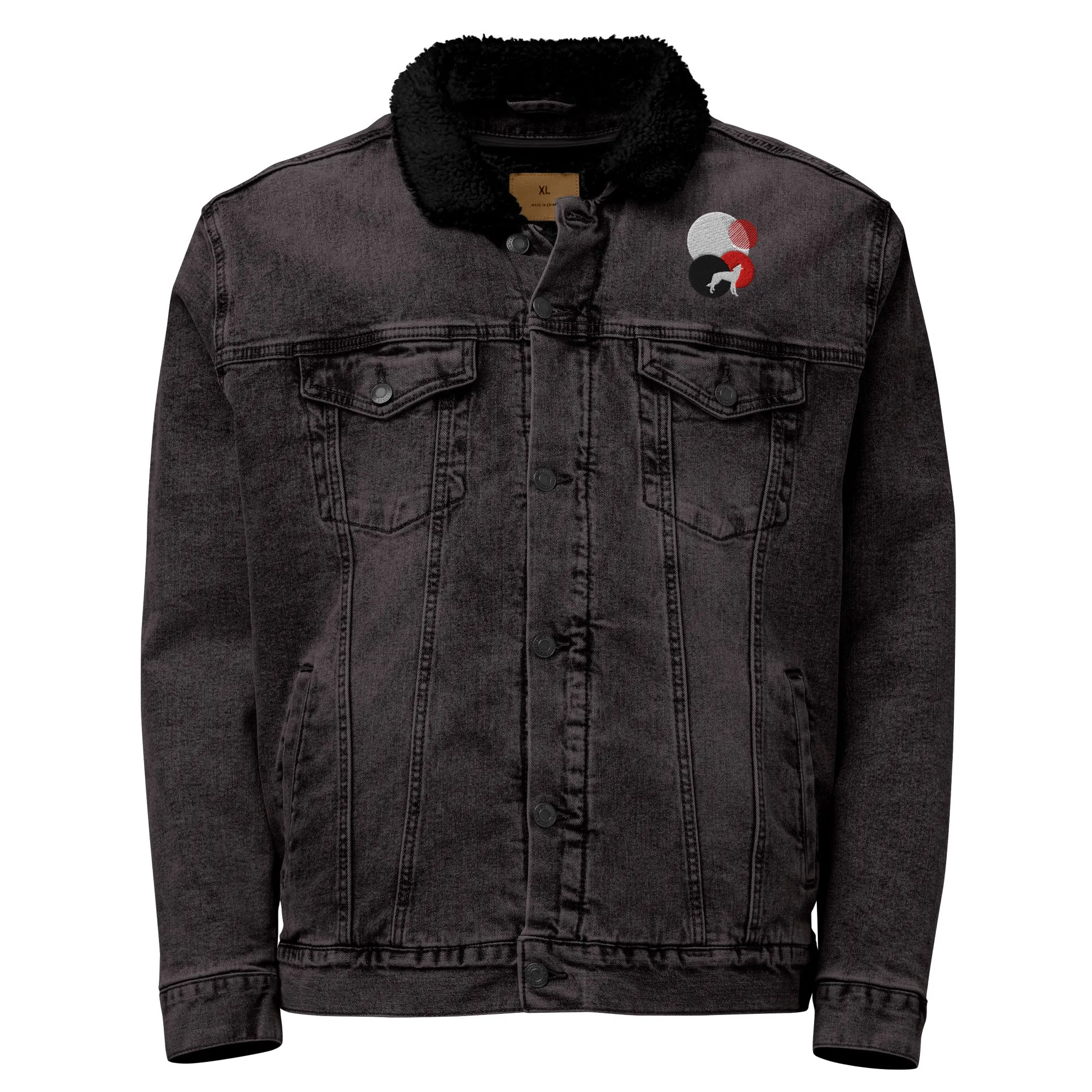 ALWAYS LOOK UP Unisex Denim Sherpa Jacket