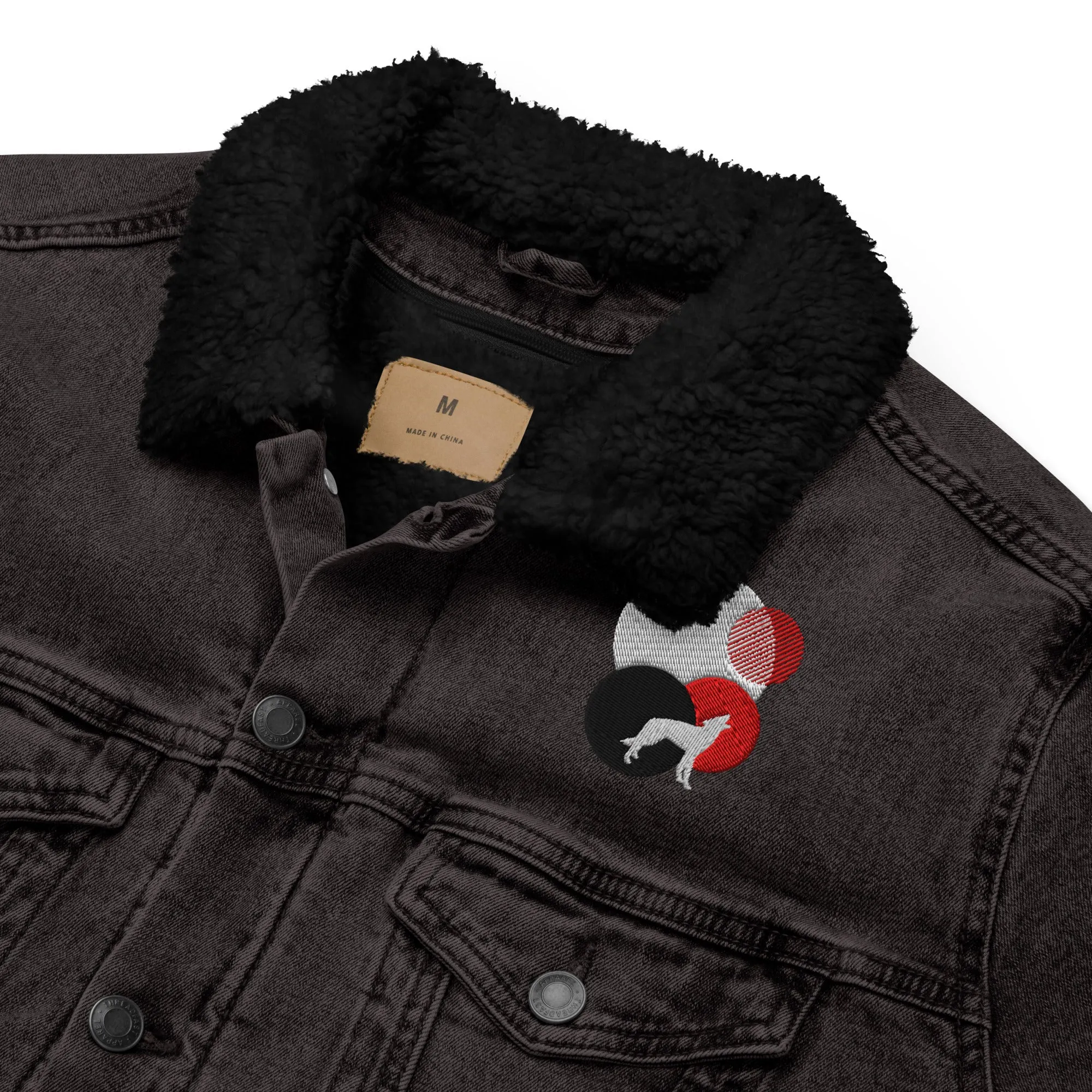 ALWAYS LOOK UP Unisex Denim Sherpa Jacket