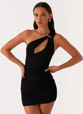 Amanda Mini Dress - Black Sophisticated Line