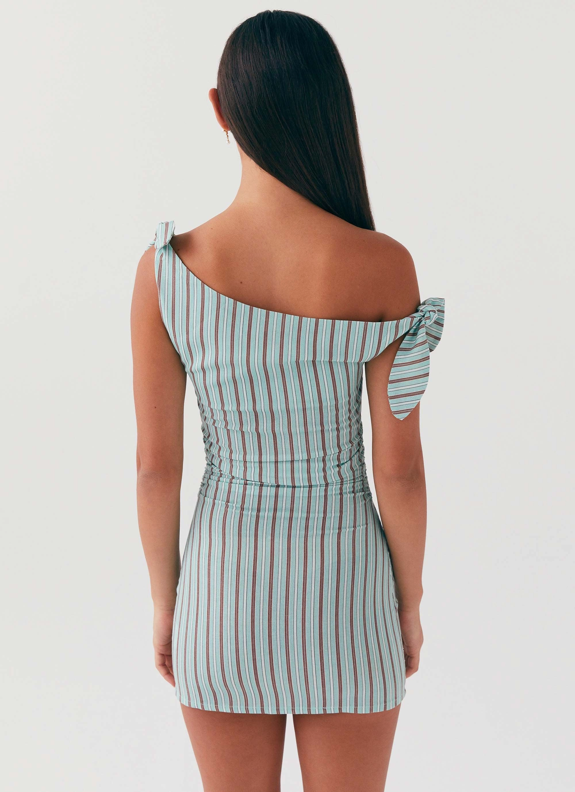 Amazonia Linen Mini Dress - Coastal Stripe Summer Staple Timeless Style