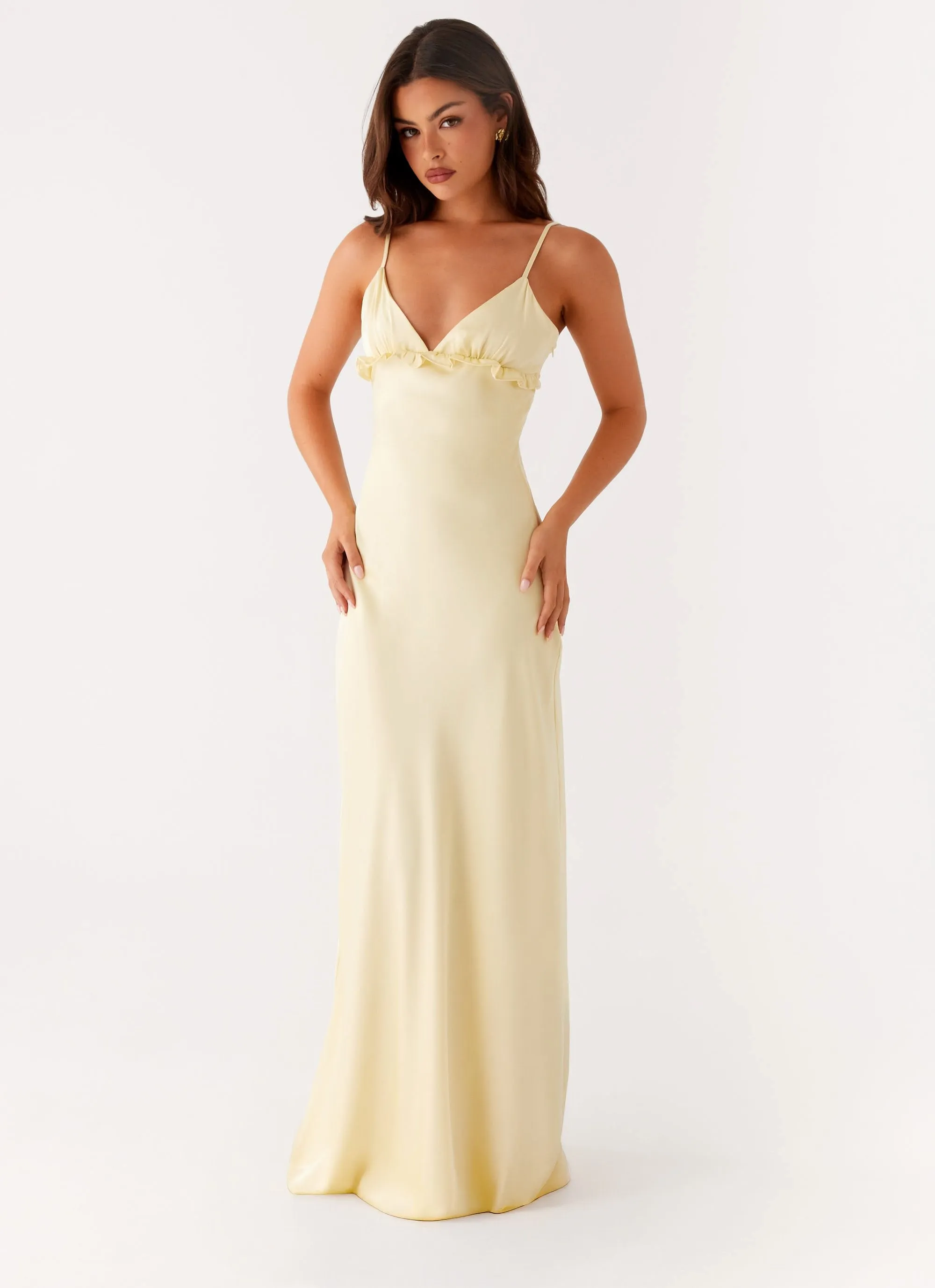 Elona Maxi Dress - Baby Yellow Everyday Comfort Wear
