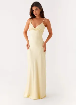 Elona Maxi Dress - Baby Yellow Everyday Comfort Wear
