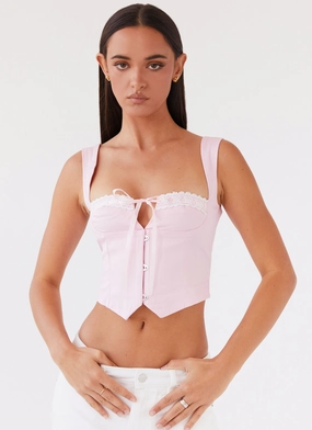 HighDensityFoam Ambretta Corset Top - Pink