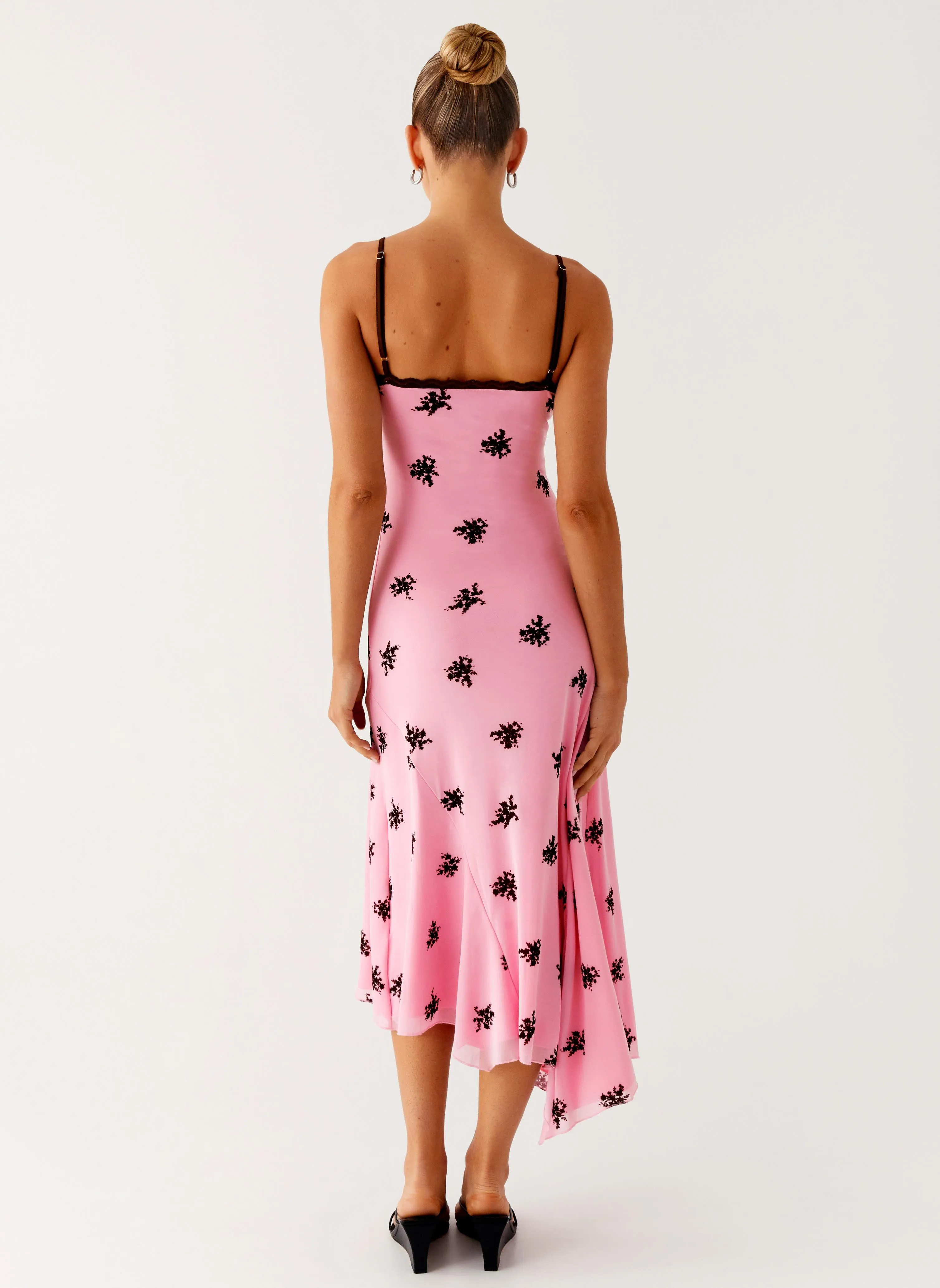 Amelia Midi Dress - Pink Luxe Touch Fine Details