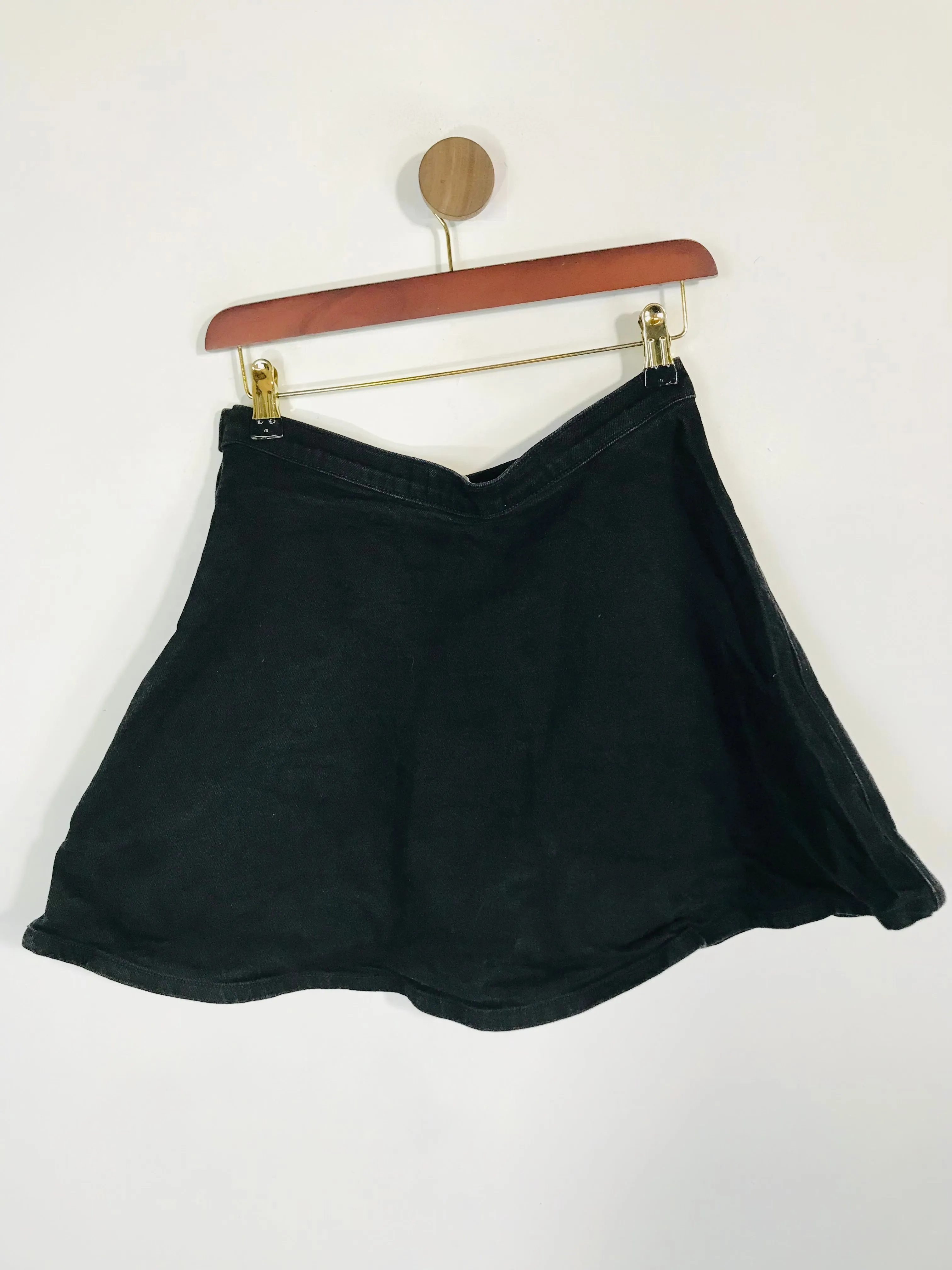 American Apparel Women's Denim A-Line Skirt | S UK8 | Black