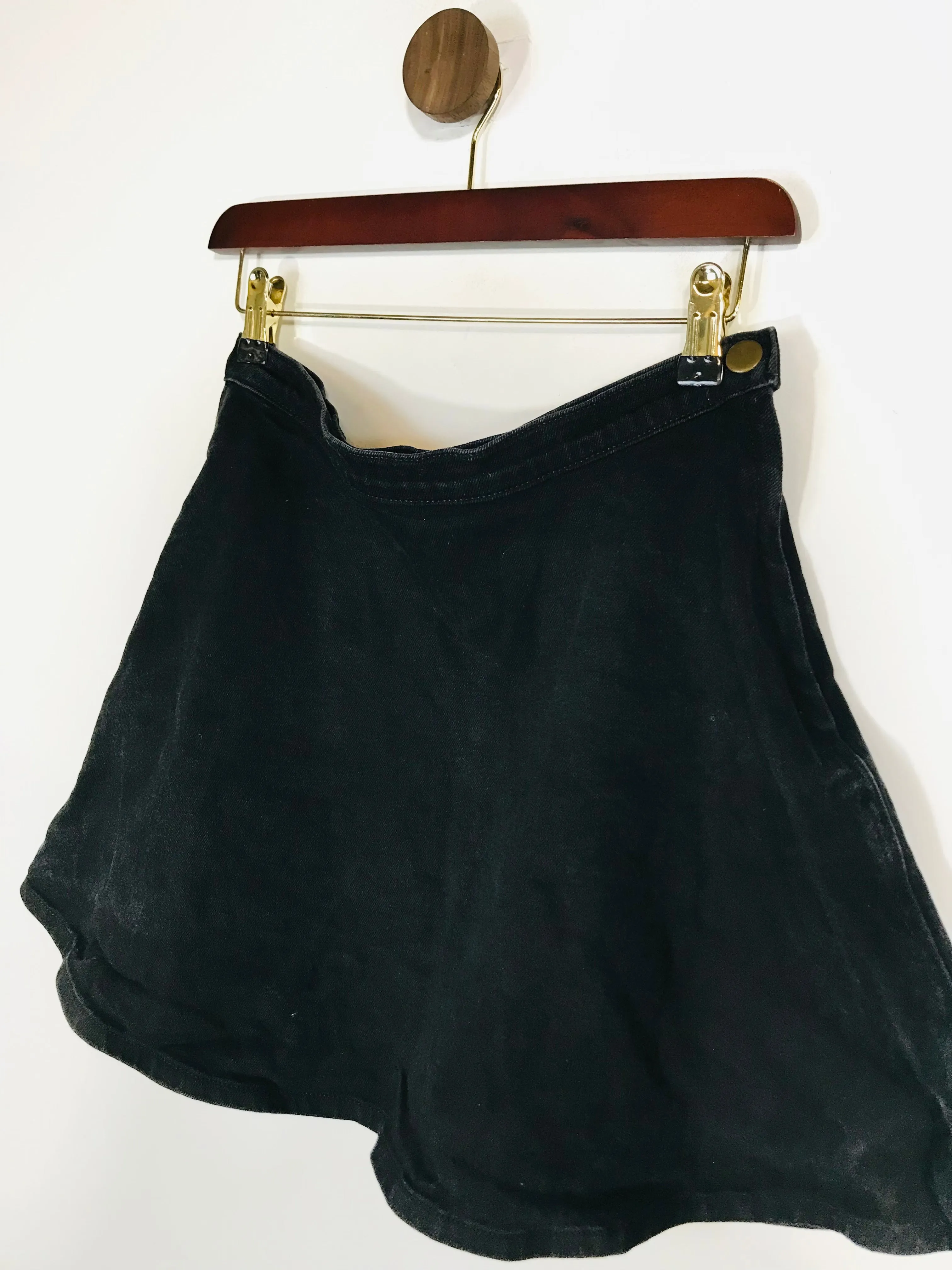 American Apparel Women's Denim A-Line Skirt | S UK8 | Black