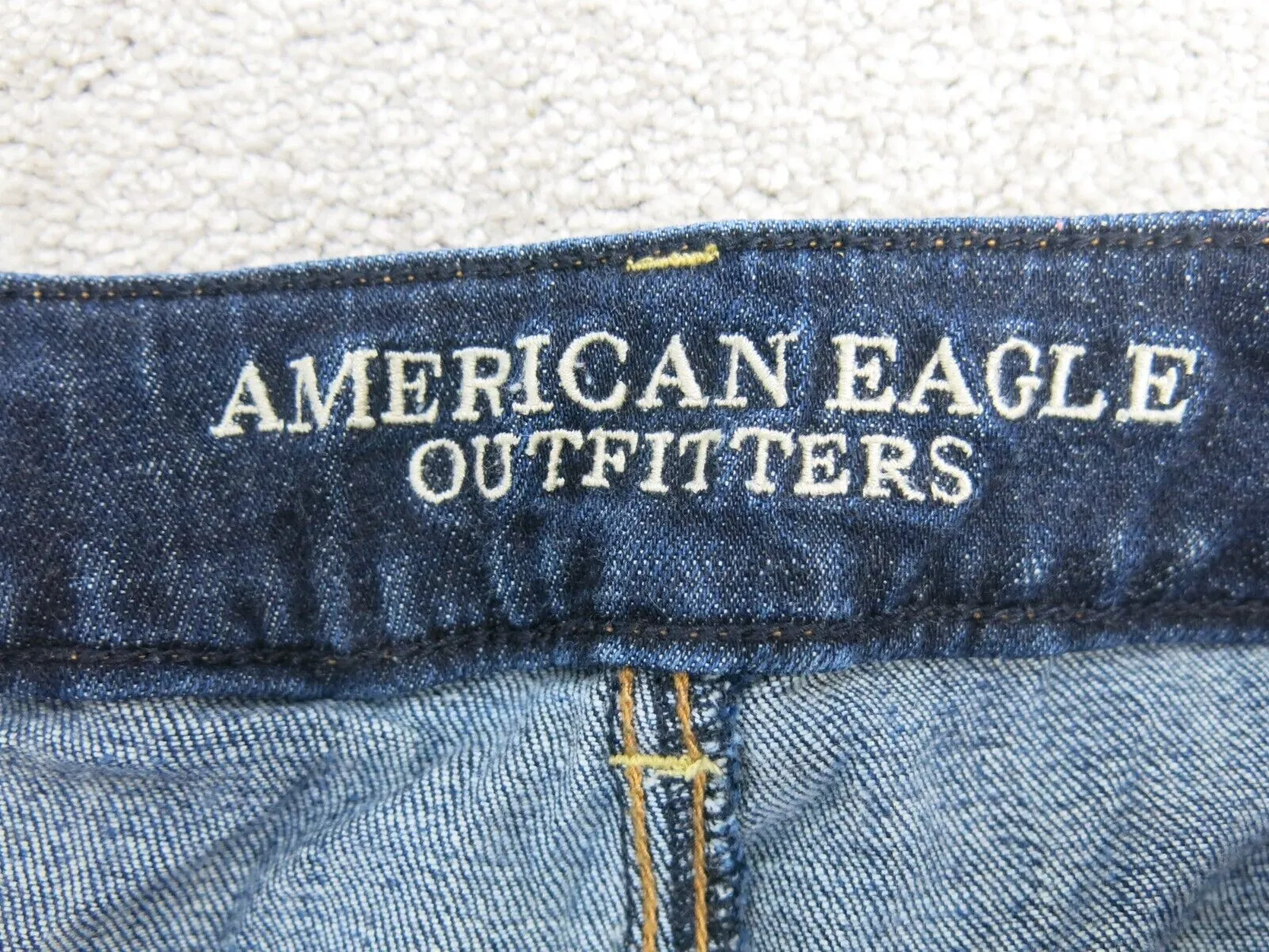 American Eagle Outfitters Womens Jeans Denim Straight Leg Mid Rise Blue Size 12