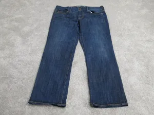 American Eagle Outfitters Womens Jeans Denim Straight Leg Mid Rise Blue Size 12
