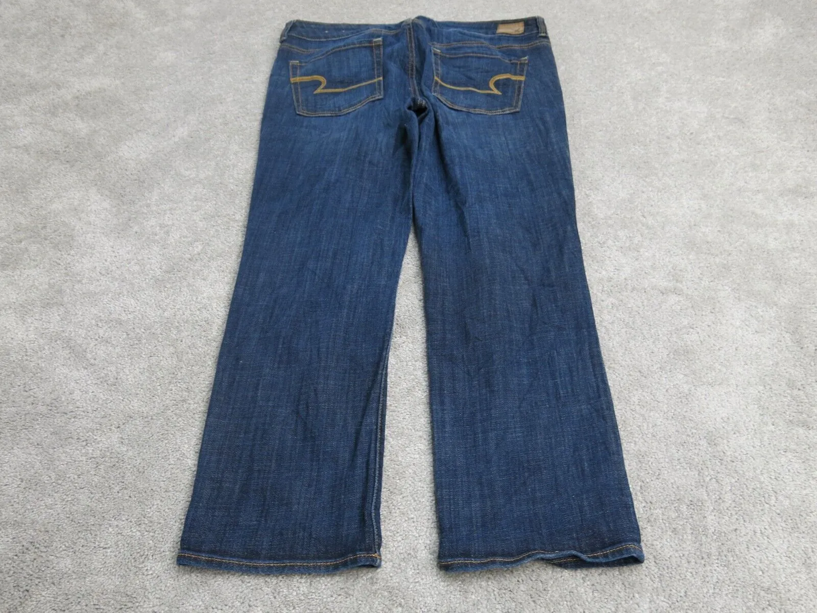 American Eagle Outfitters Womens Jeans Denim Straight Leg Mid Rise Blue Size 12