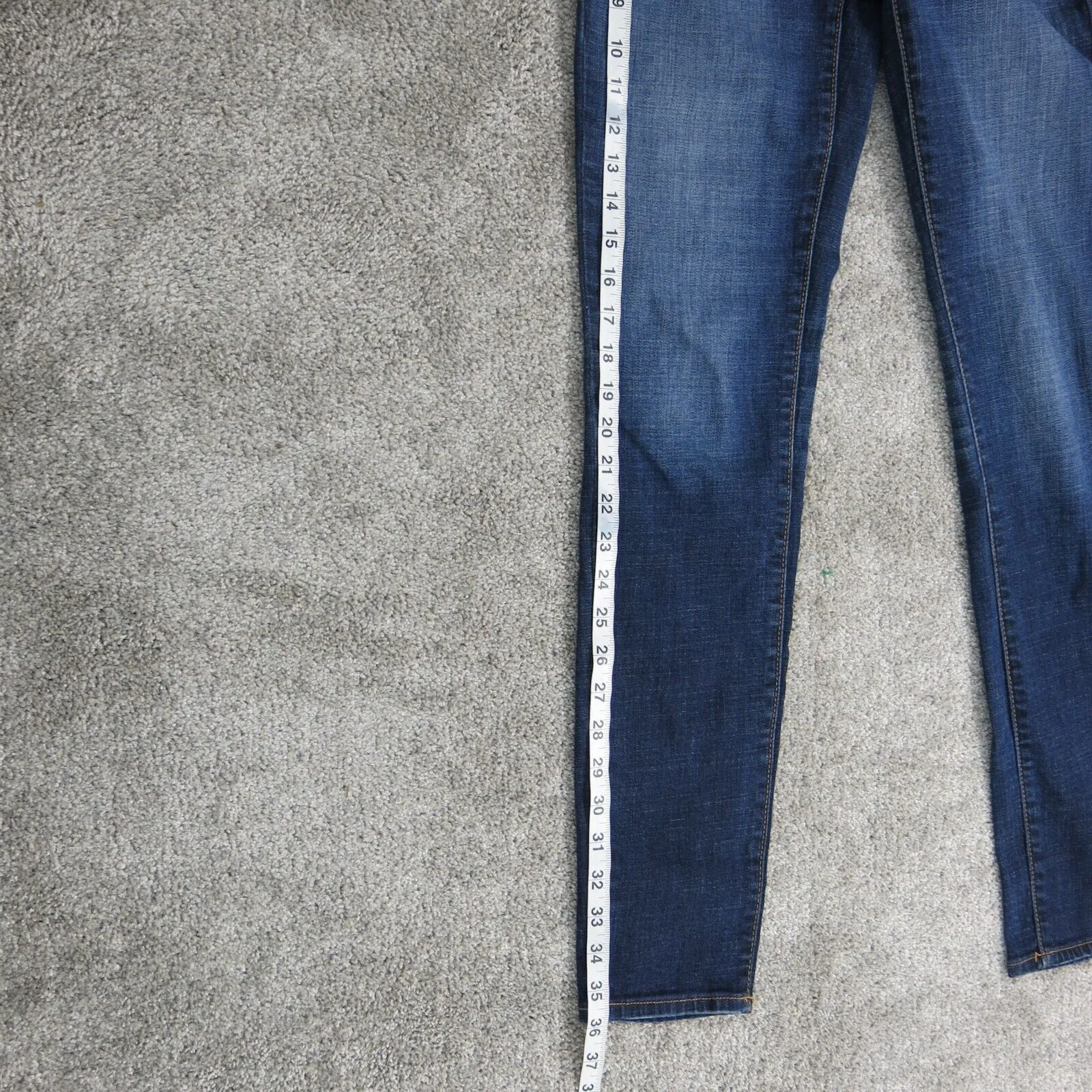 American Eagle Women Jegging Jeans Low Rise Flat Front Pockets Blue Size 6