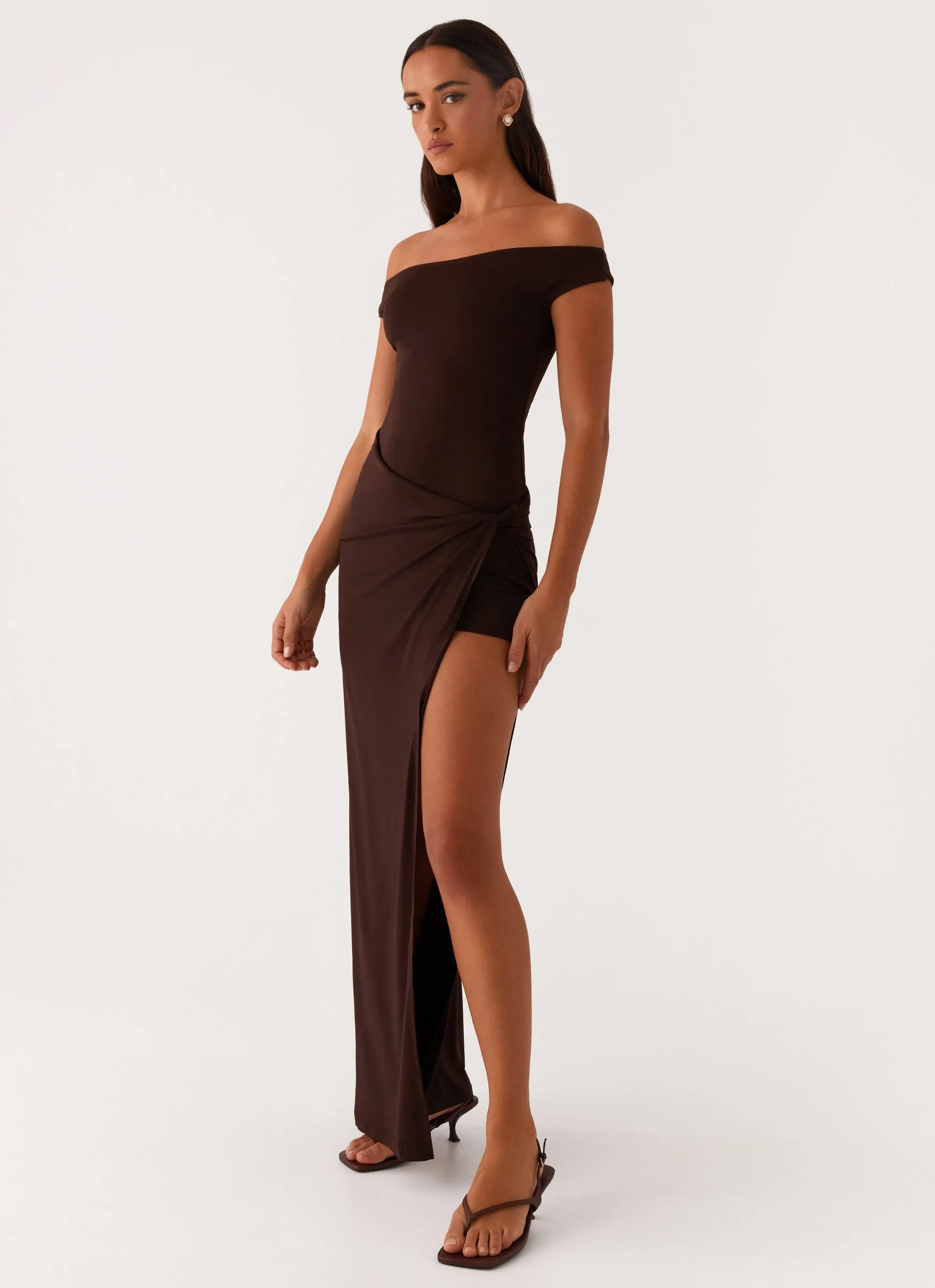Amerie Maxi Dress - Chocolate Chic and Stylish