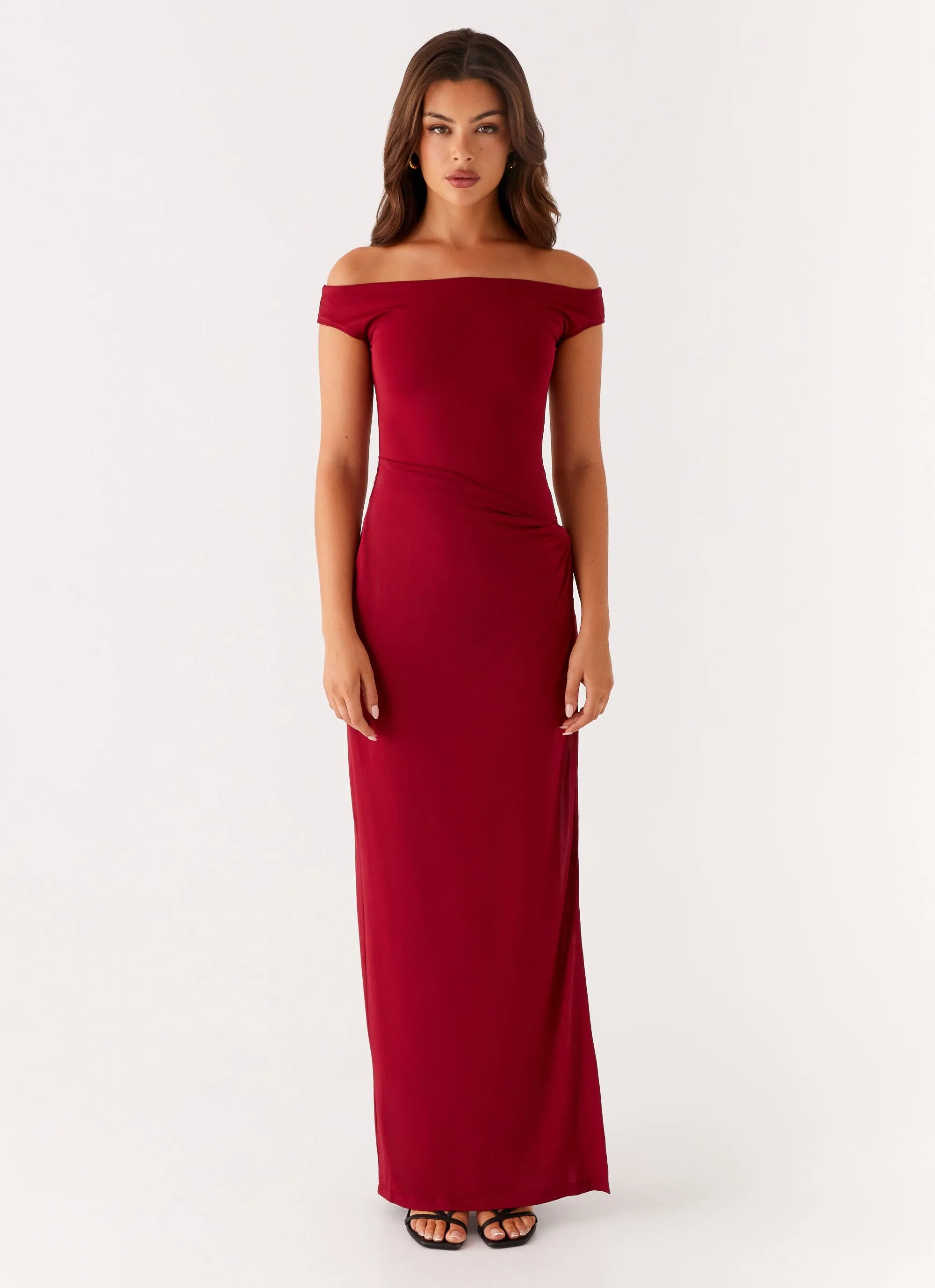 Amerie Maxi Dress - Maroon Event Favorite