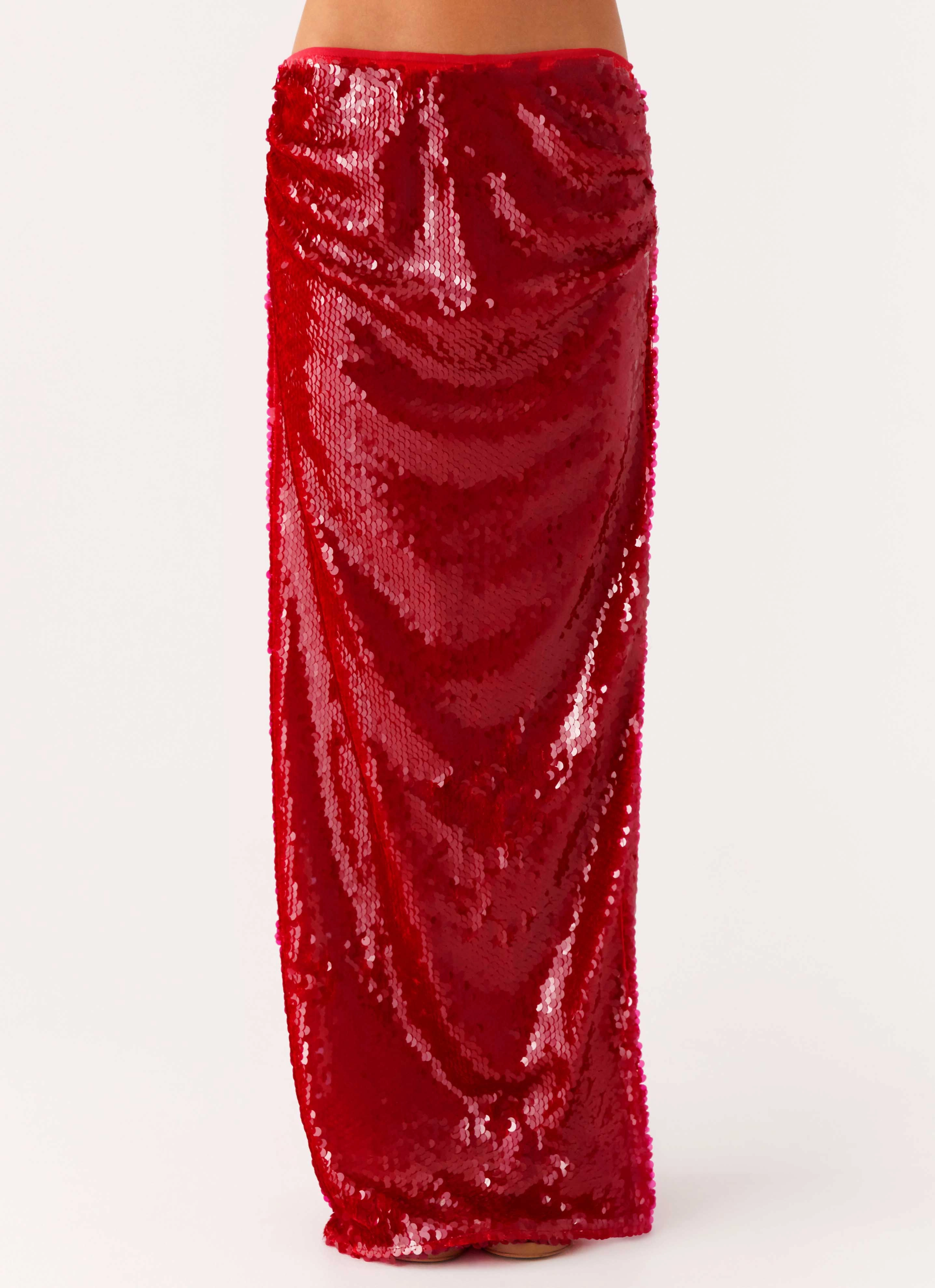 Amosa Maxi Skirt - Fuchsia Compact Storage