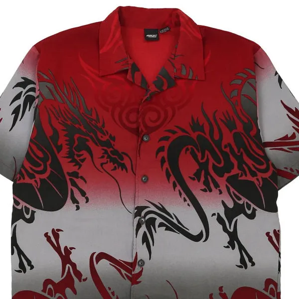 Amplify Graphic Short Sleeve Shirt - Large Red Polyester