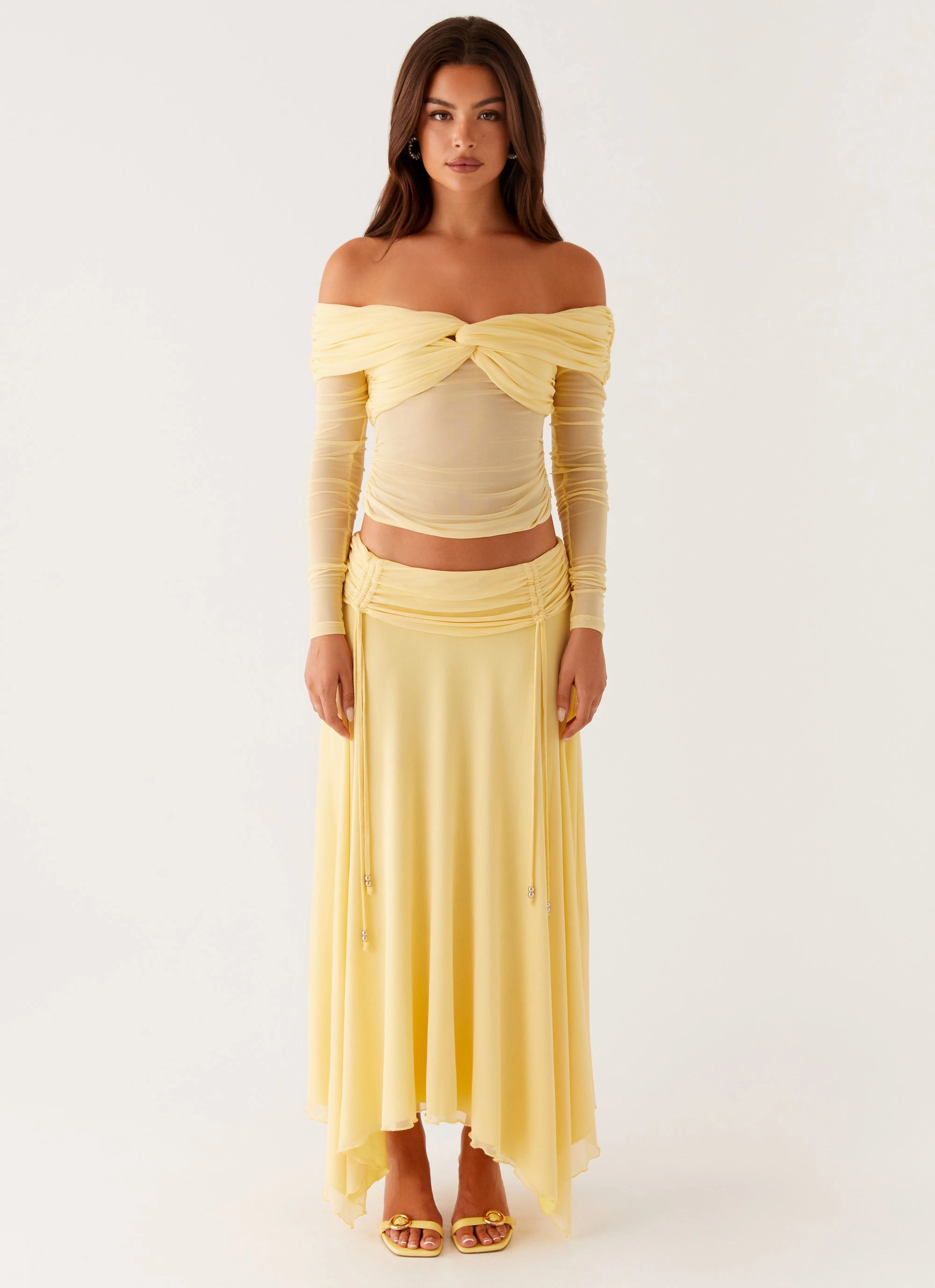 Amryn Long Sleeve Top - Yellow BondedSeamTechnology Antistatic