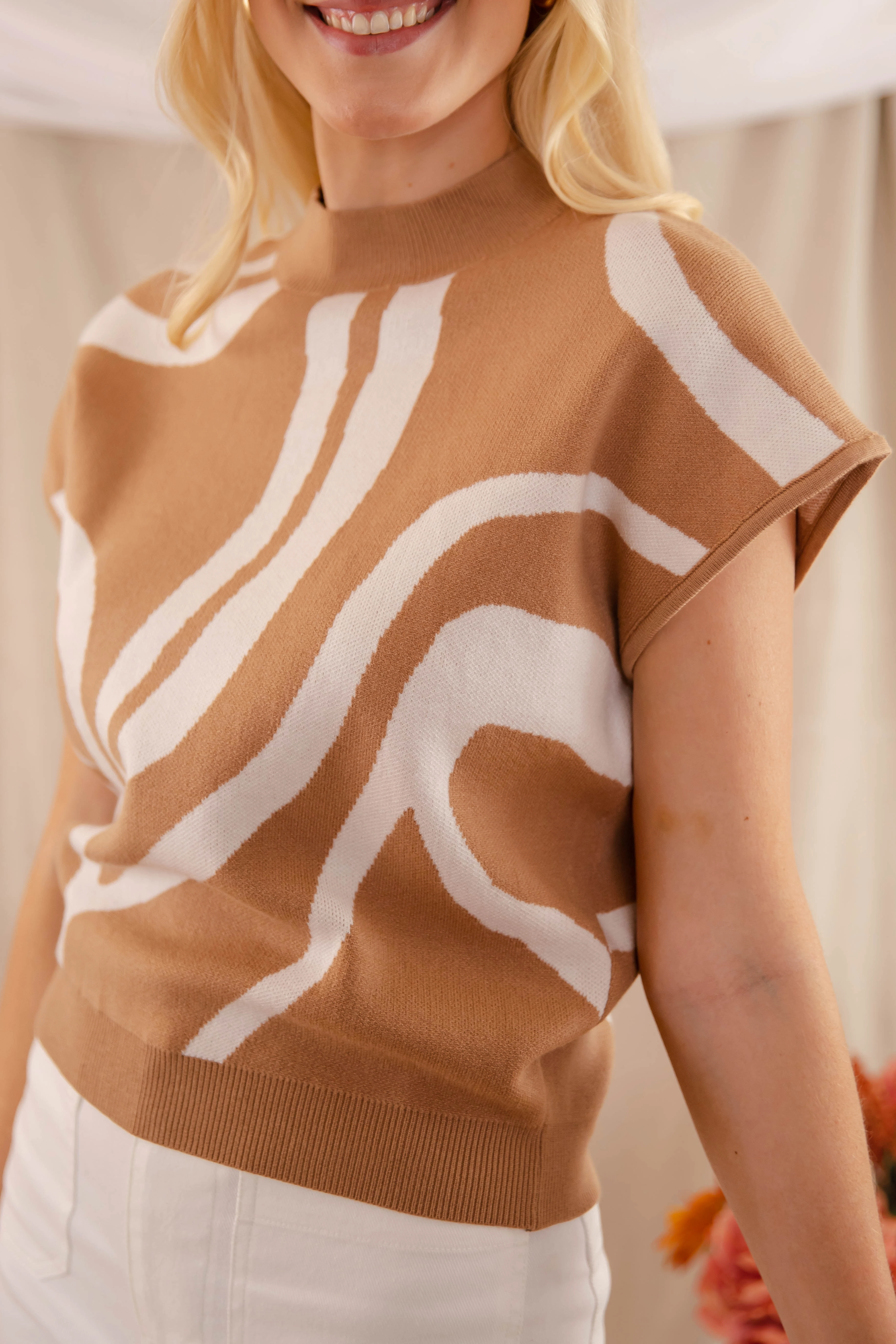 WaterResistantCoating FrayResistant Fabric An Abstract Thought Sweater-Coco