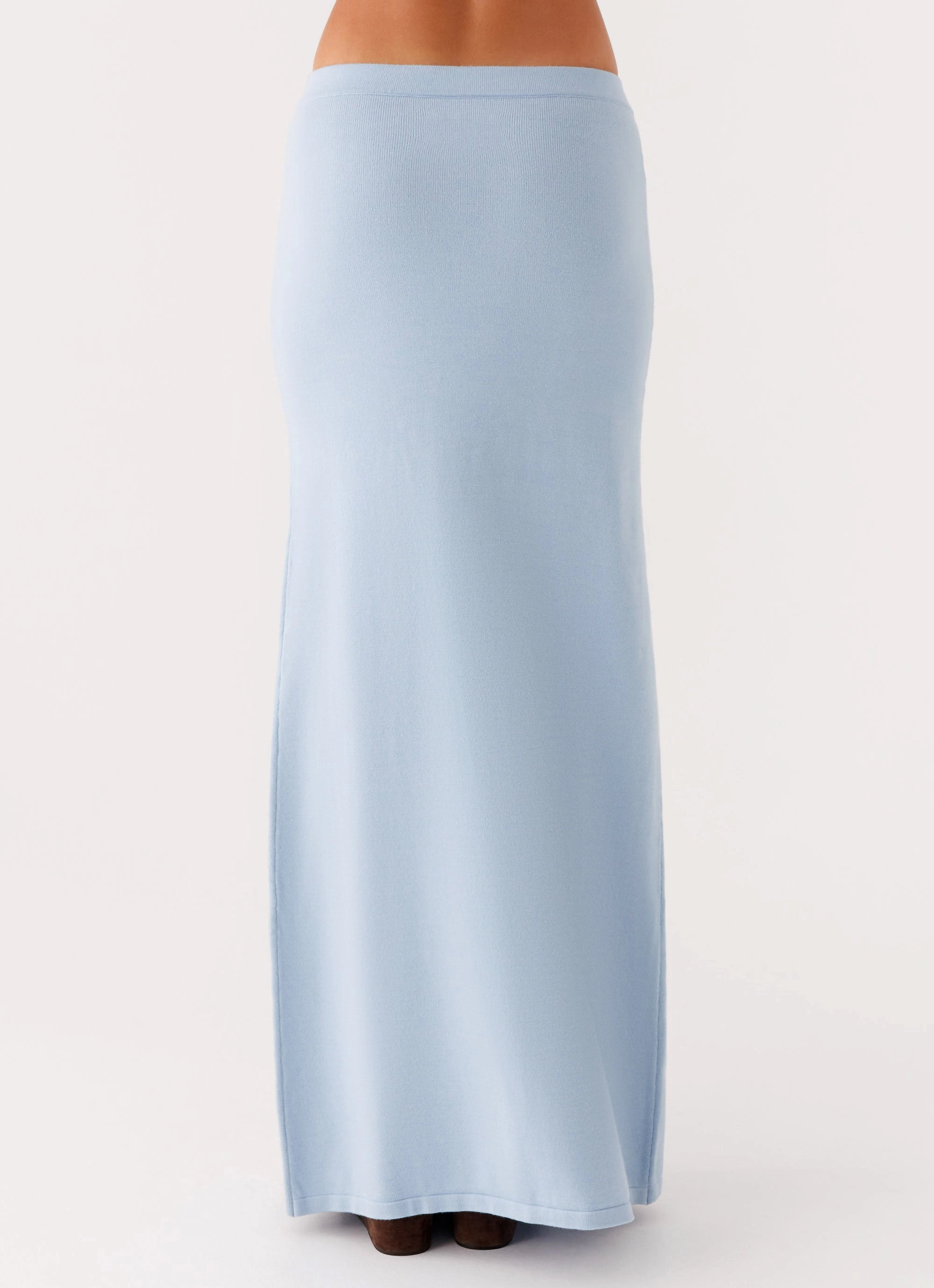 Anastasia Knit Maxi Skirt - Blue No Irritation Seams