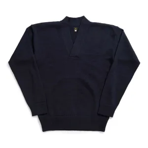 Anatomica ENG Knitted V Neck Sweater Navy