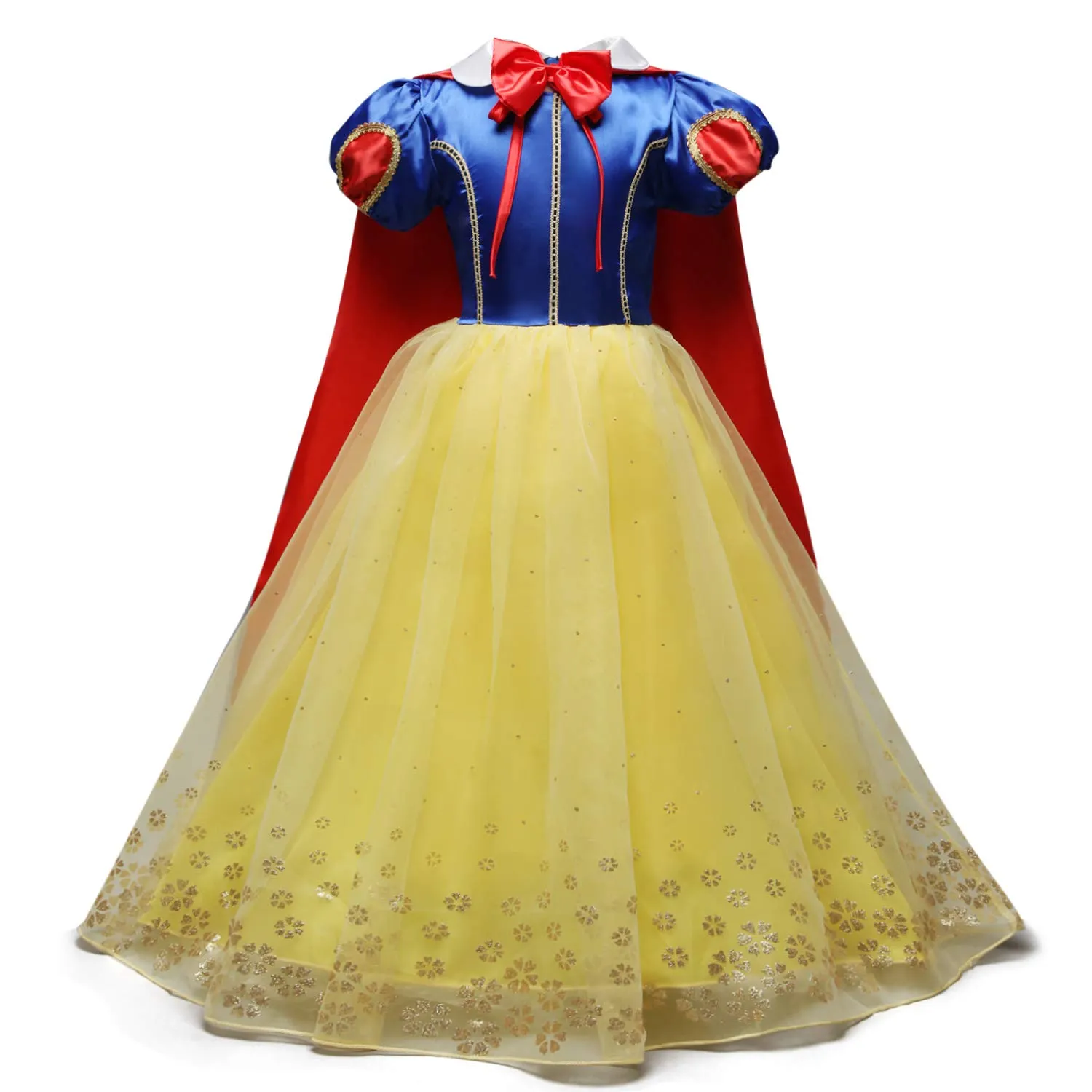 Anbelarui Little Girls Princess Dress Cosplay Costume Birthday Party Dress Up (Red, 7-8 Years)