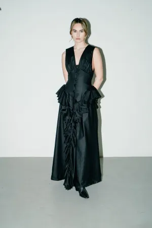 Floral-Pattern Andalouse Dress