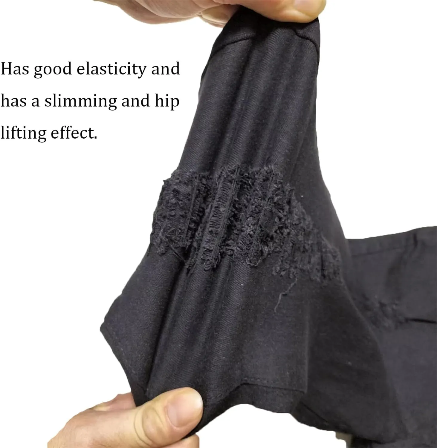 Andongnywell Ripped Jeans for Women High Rise Slim Fit Sexy Skinny Jeans Jegging Stretch Distressed Denim Pants Trousers