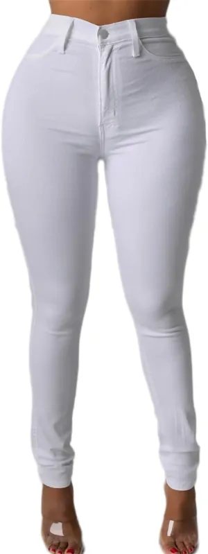 Andongnywell Women High Waist Sexy Skinny Denim Pants Slim fit Jeans Ladies Plus Size Stretch Legging Jeans Trousers
