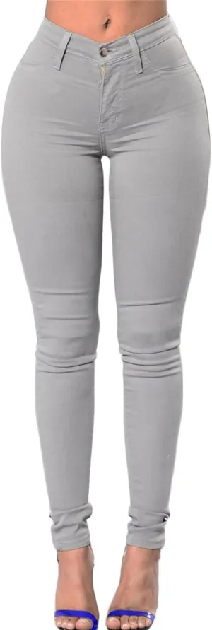 Andongnywell Women High Waist Sexy Skinny Denim Pants Slim fit Jeans Ladies Plus Size Stretch Legging Jeans Trousers