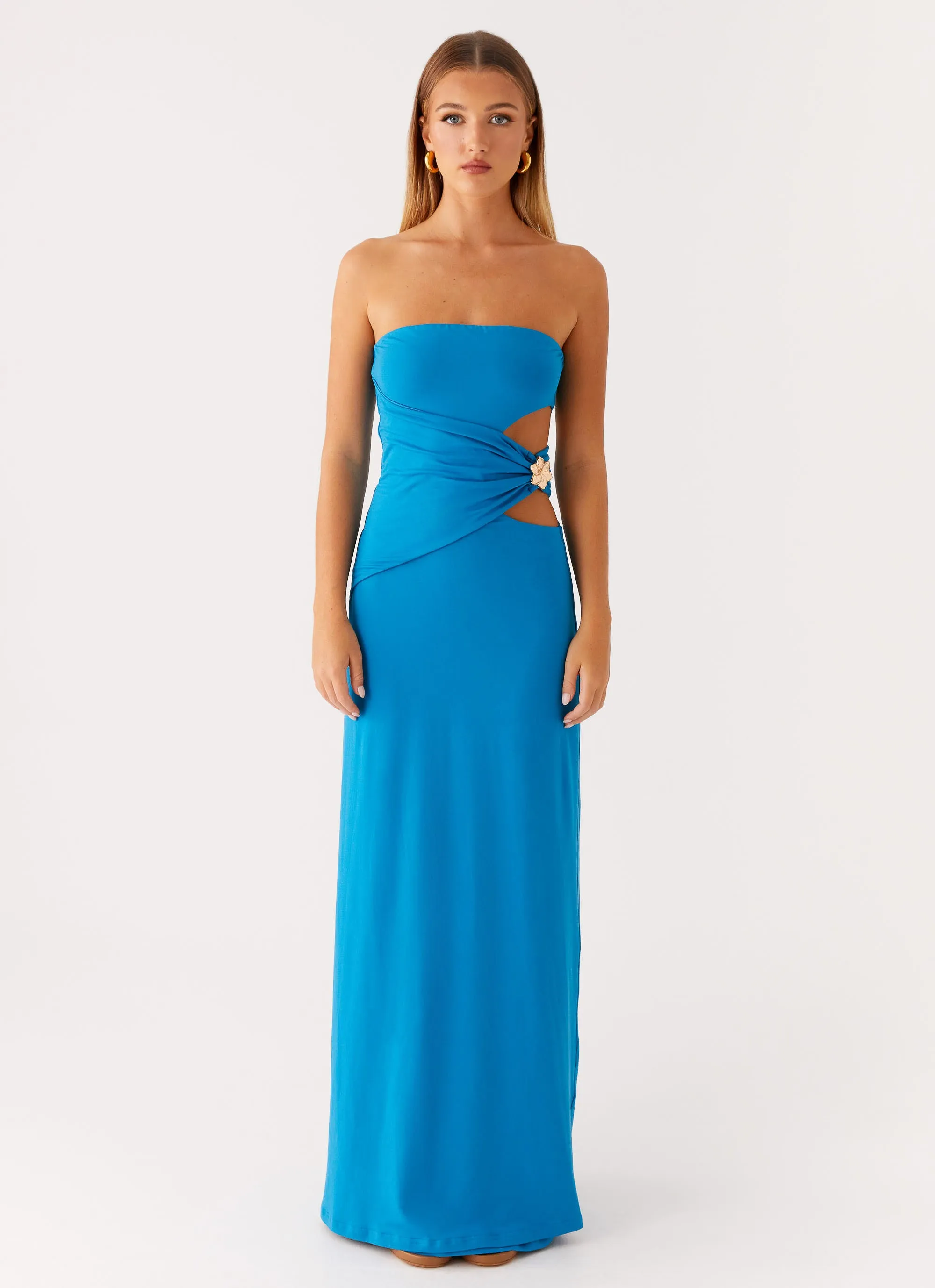 Anetta Maxi Dress - Royal Blue Relaxed Mood