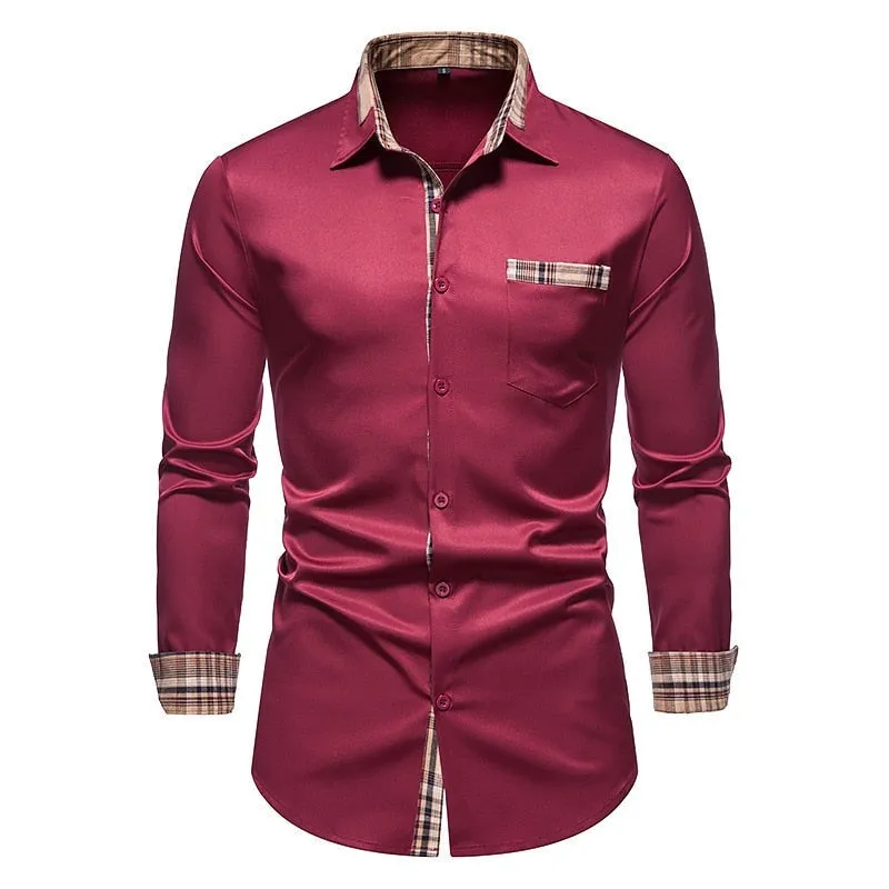 Angelo Ricci™ Button Up Business-Men Office Dress Shirt