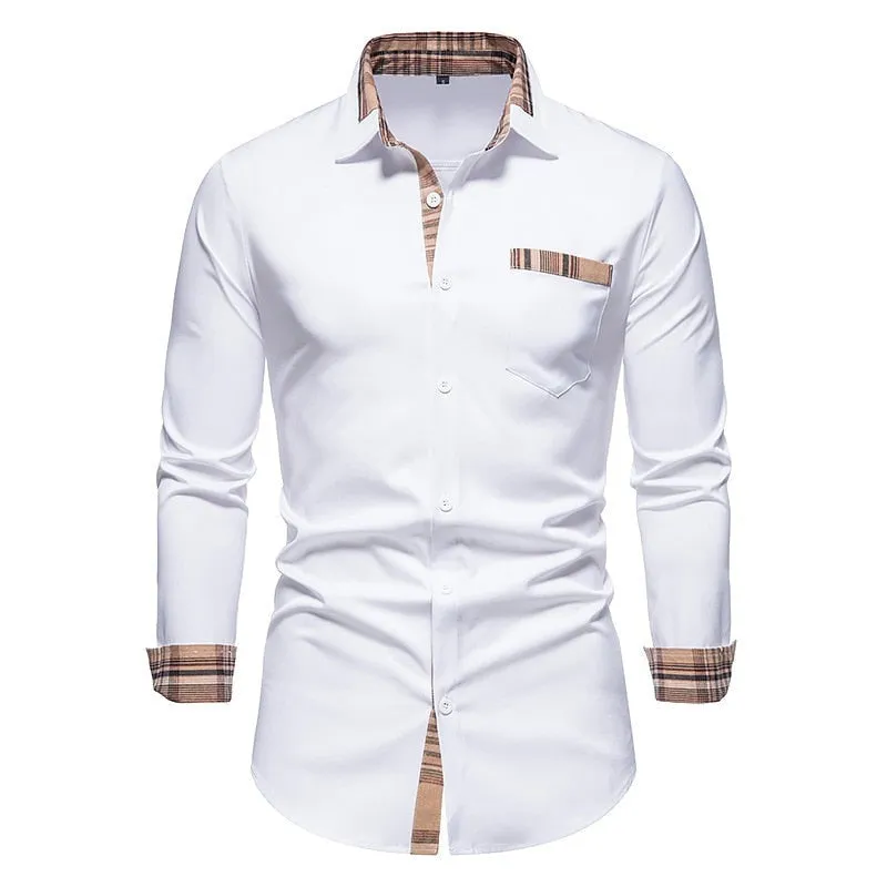 Angelo Ricci™ Button Up Business-Men Office Dress Shirt