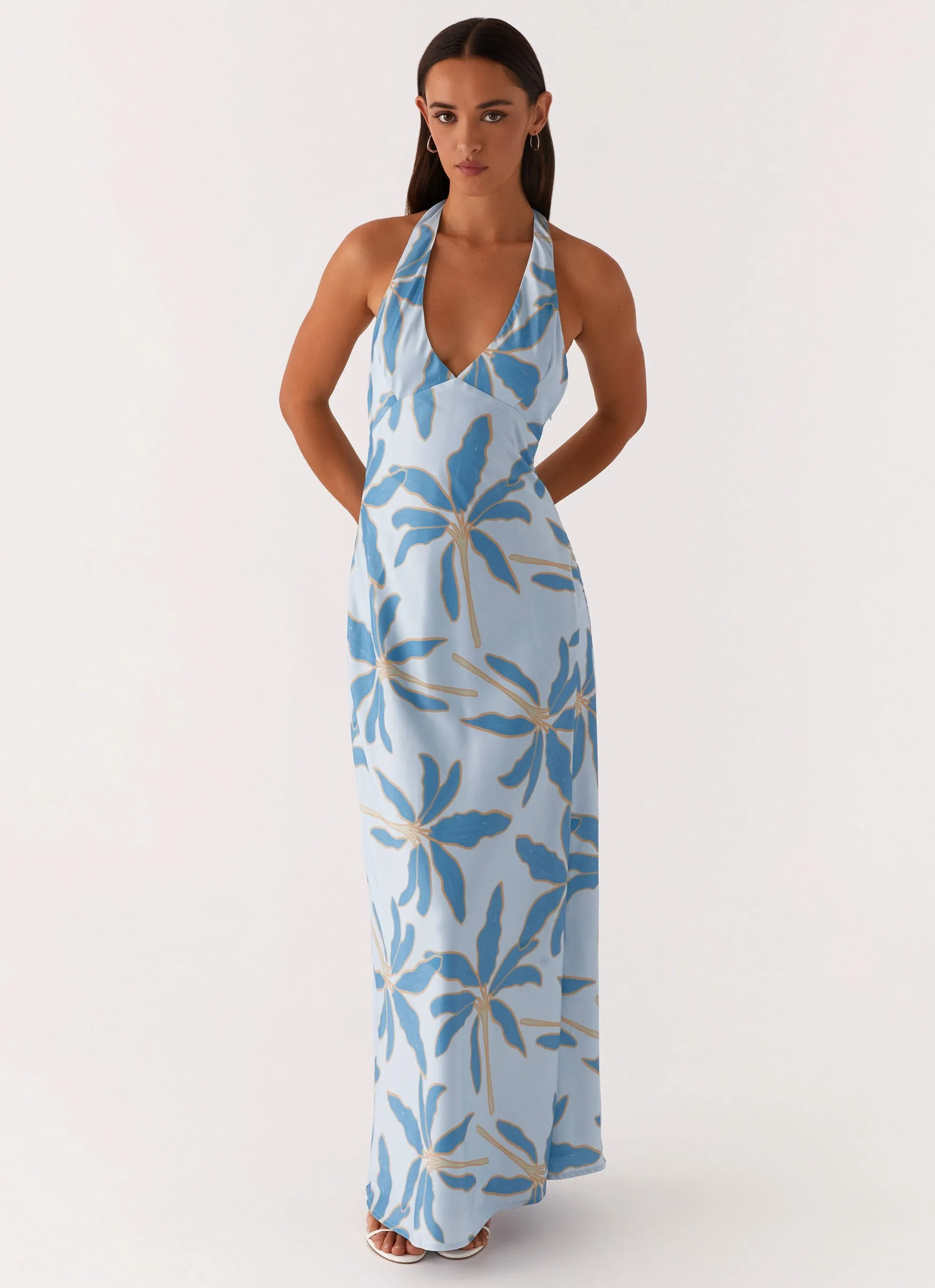 Cool Season Angie Maxi Dress - Opulent Blue
