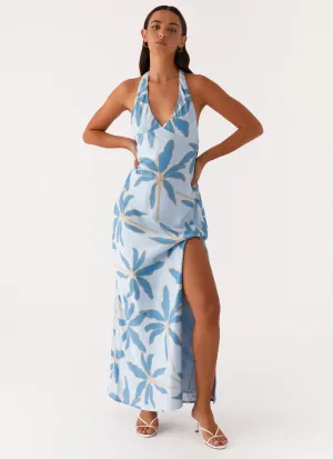 Angie Maxi Dress - Opulent Blue Comfy Fit Wear Fresh Flow