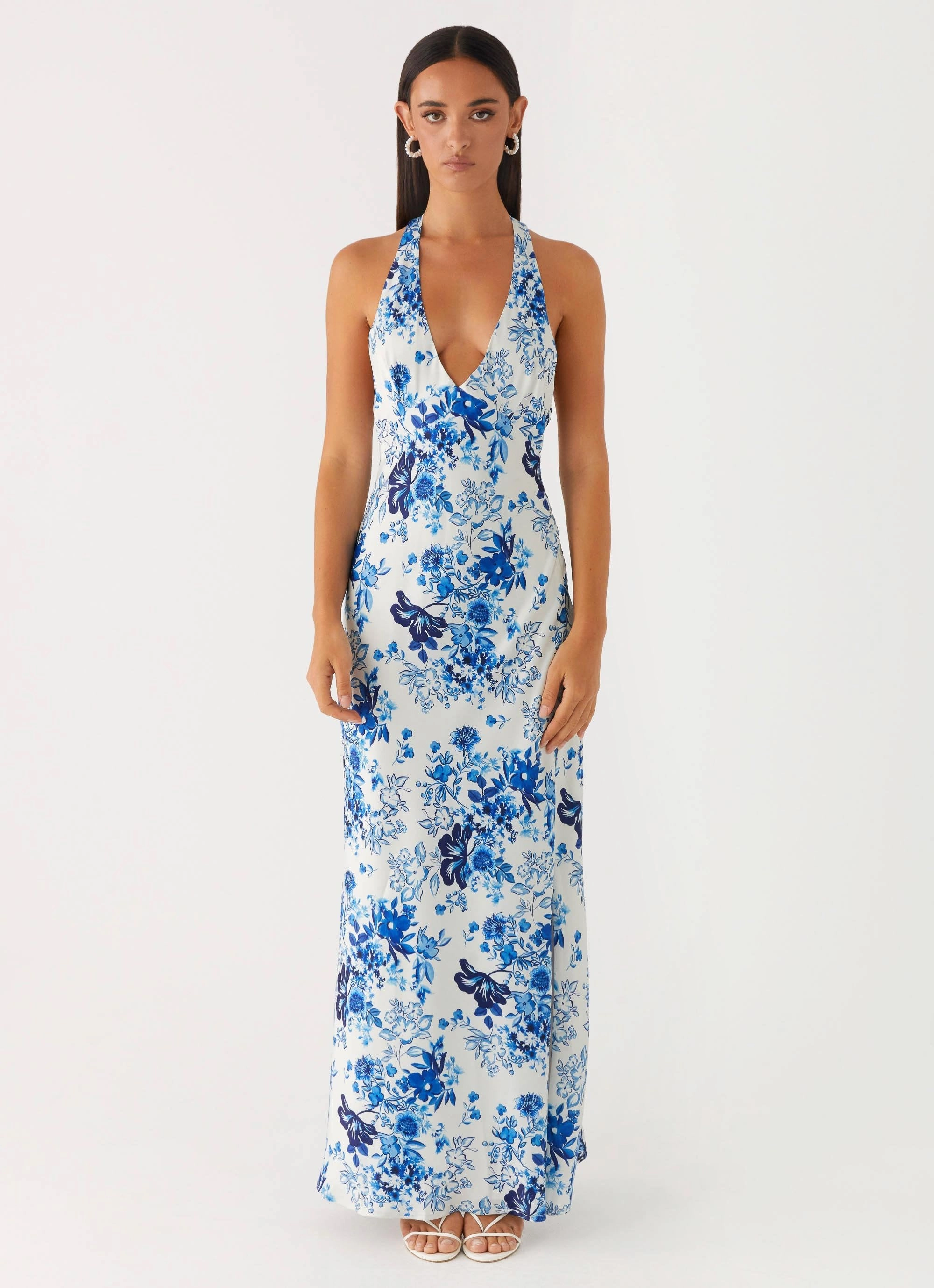 Pure Aesthetic Angie Maxi Dress - Serene Sky Floral