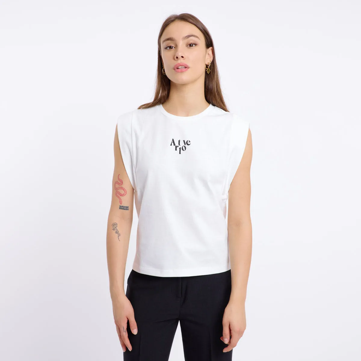 ANOUK T-SHIRT (WHITE/BLACK)