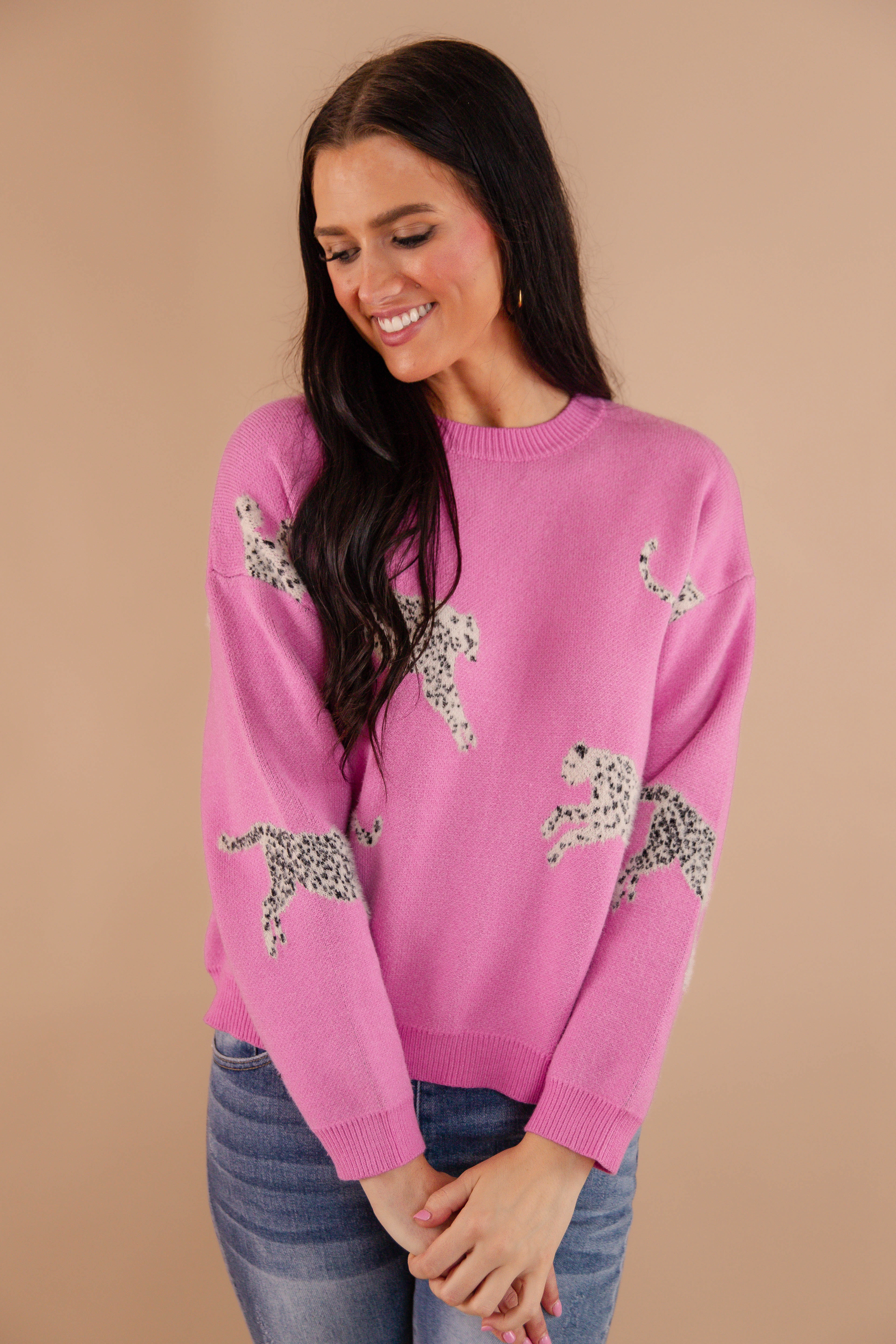My Wild Idea Sweater-Orchid WideNeckOpening FourWay Stretch