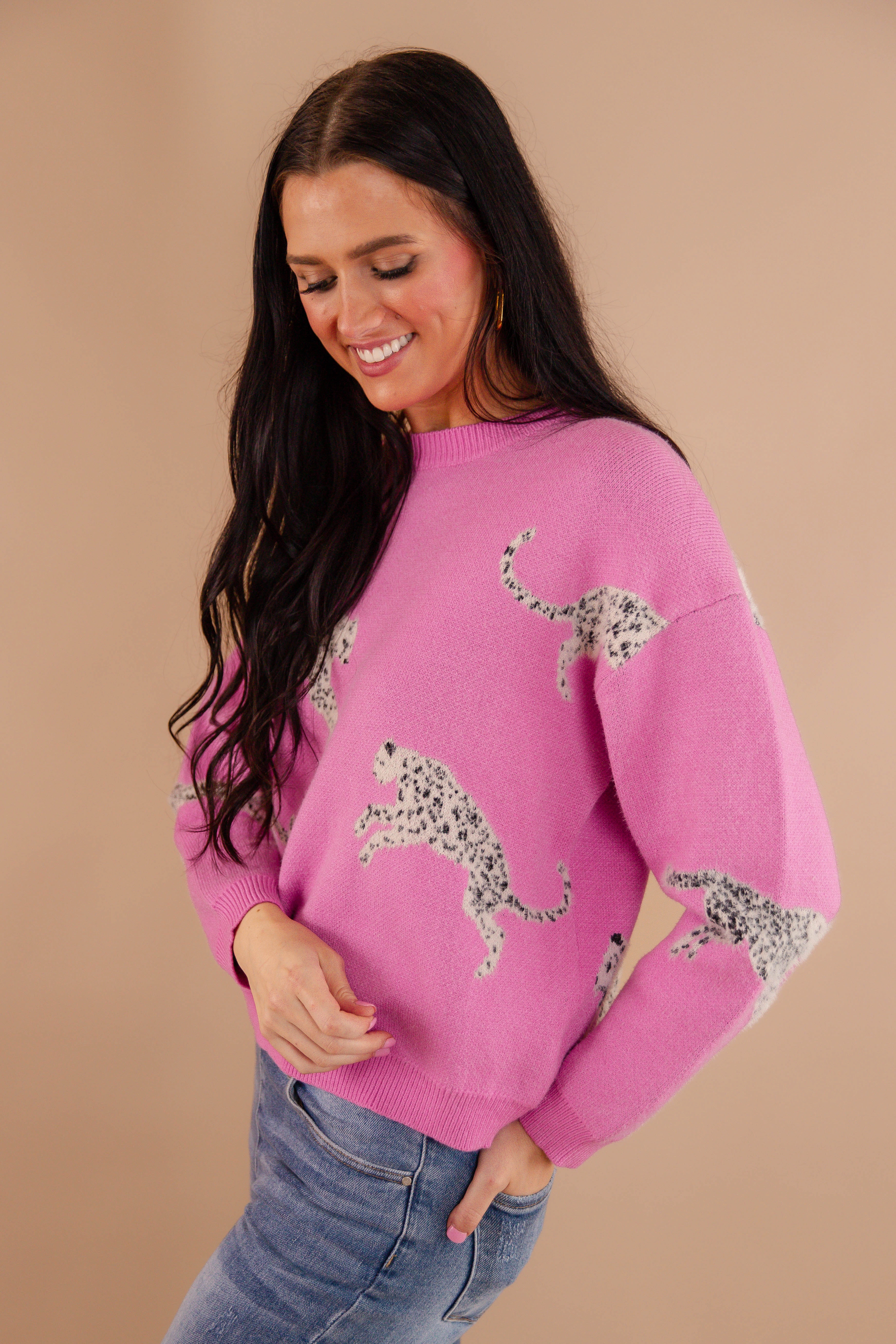 My Wild Idea Sweater-Orchid ribbed texture