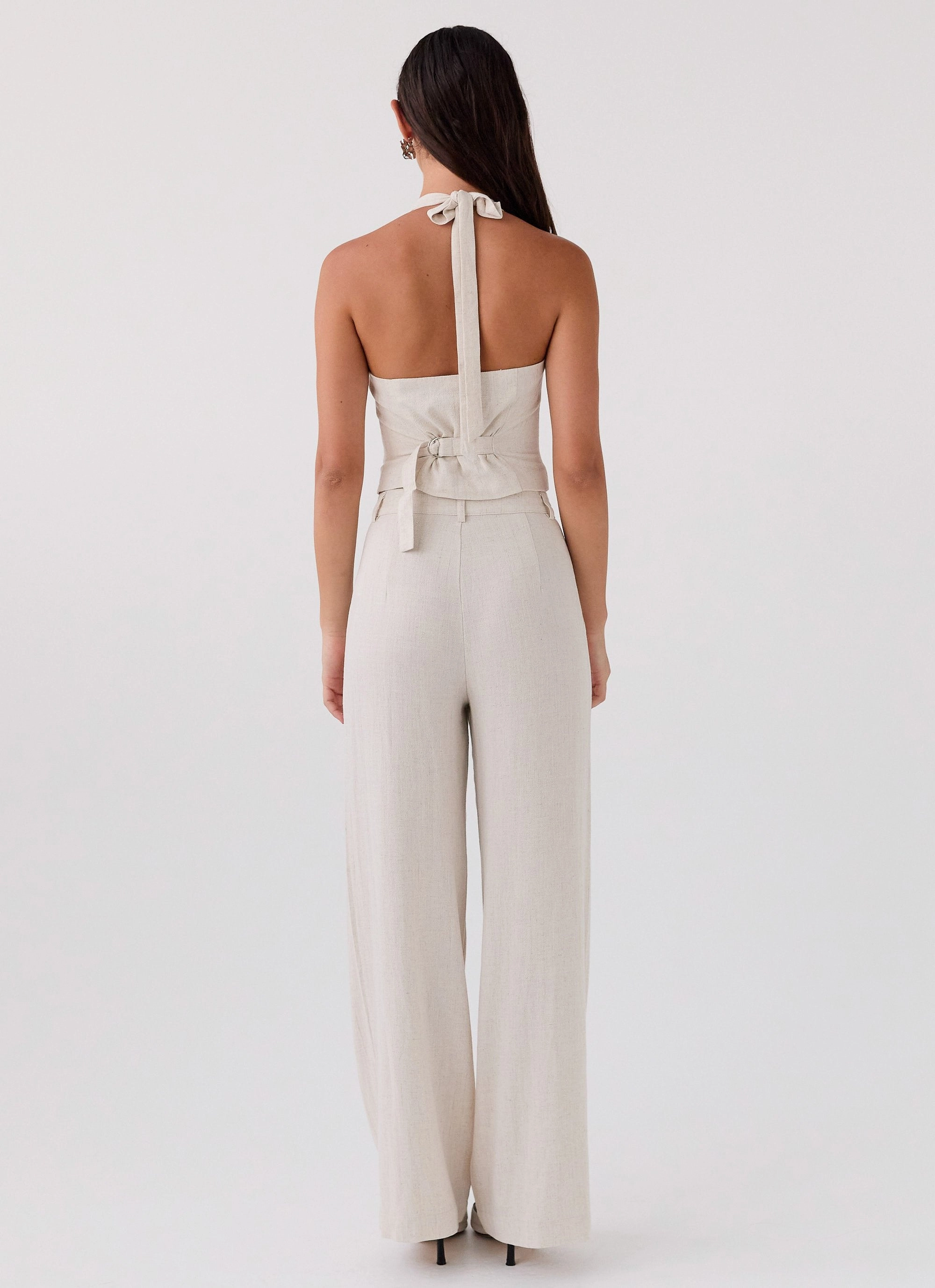 All Purpose Fit Comfy Cut Heatwave Linen Pants - Oatmeal