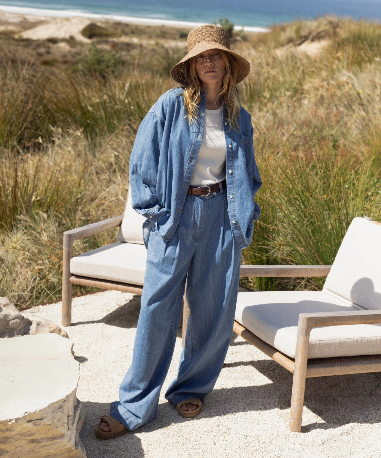NonSlipInnerGrip Denim Newport Trouser