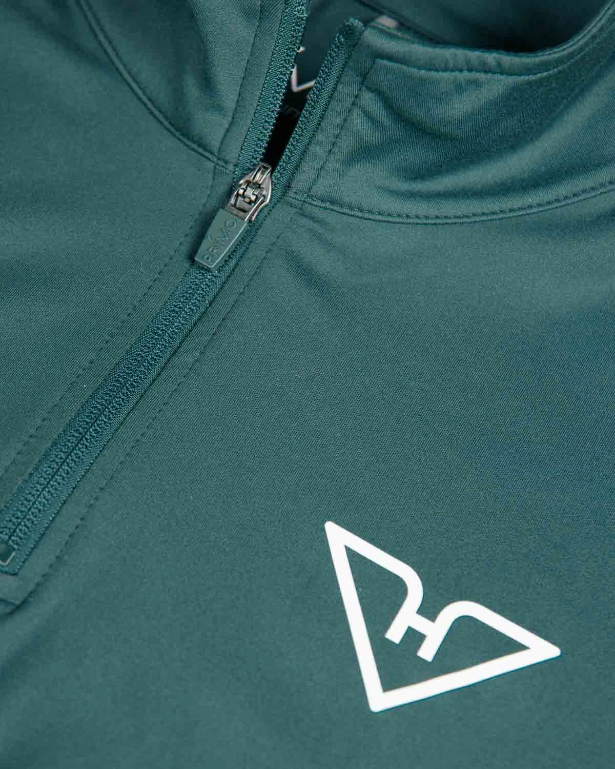Forest Green HyFlyers Quarter Zip AntiPill Surface Casual Style
