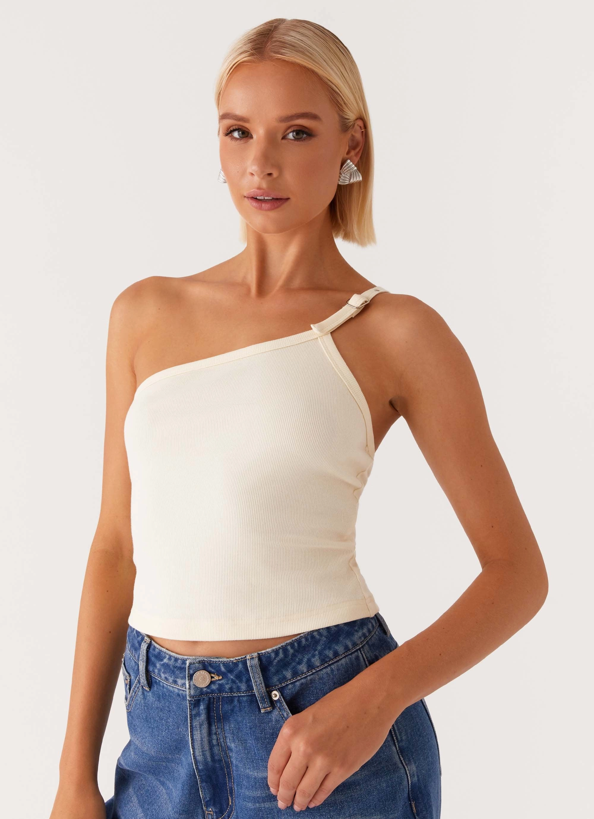 BambooBlend MoistureWickingTechnology Mataya Buckle Top - Lemon