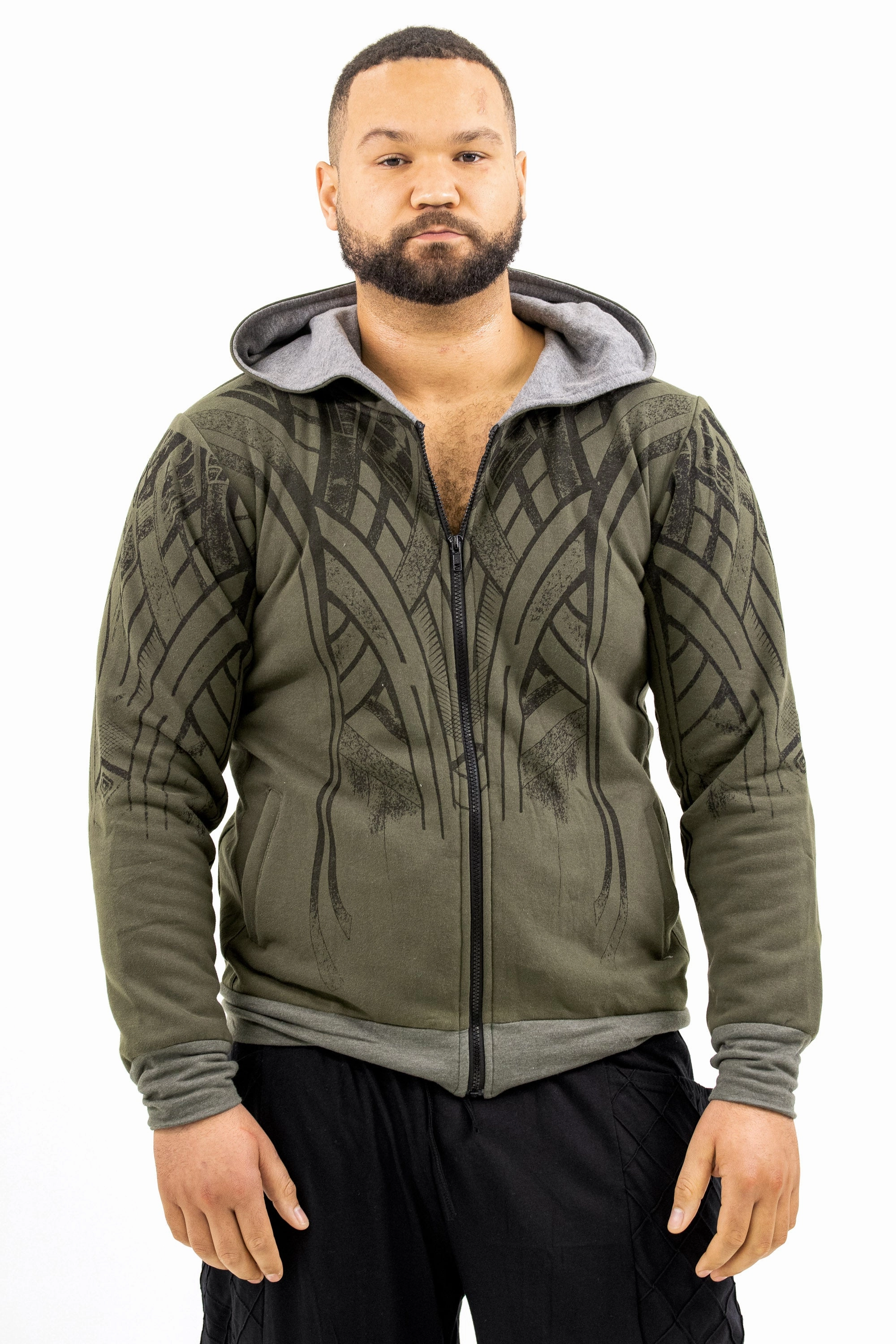 All Day Layering RubberizedTrim Leo Hoodie